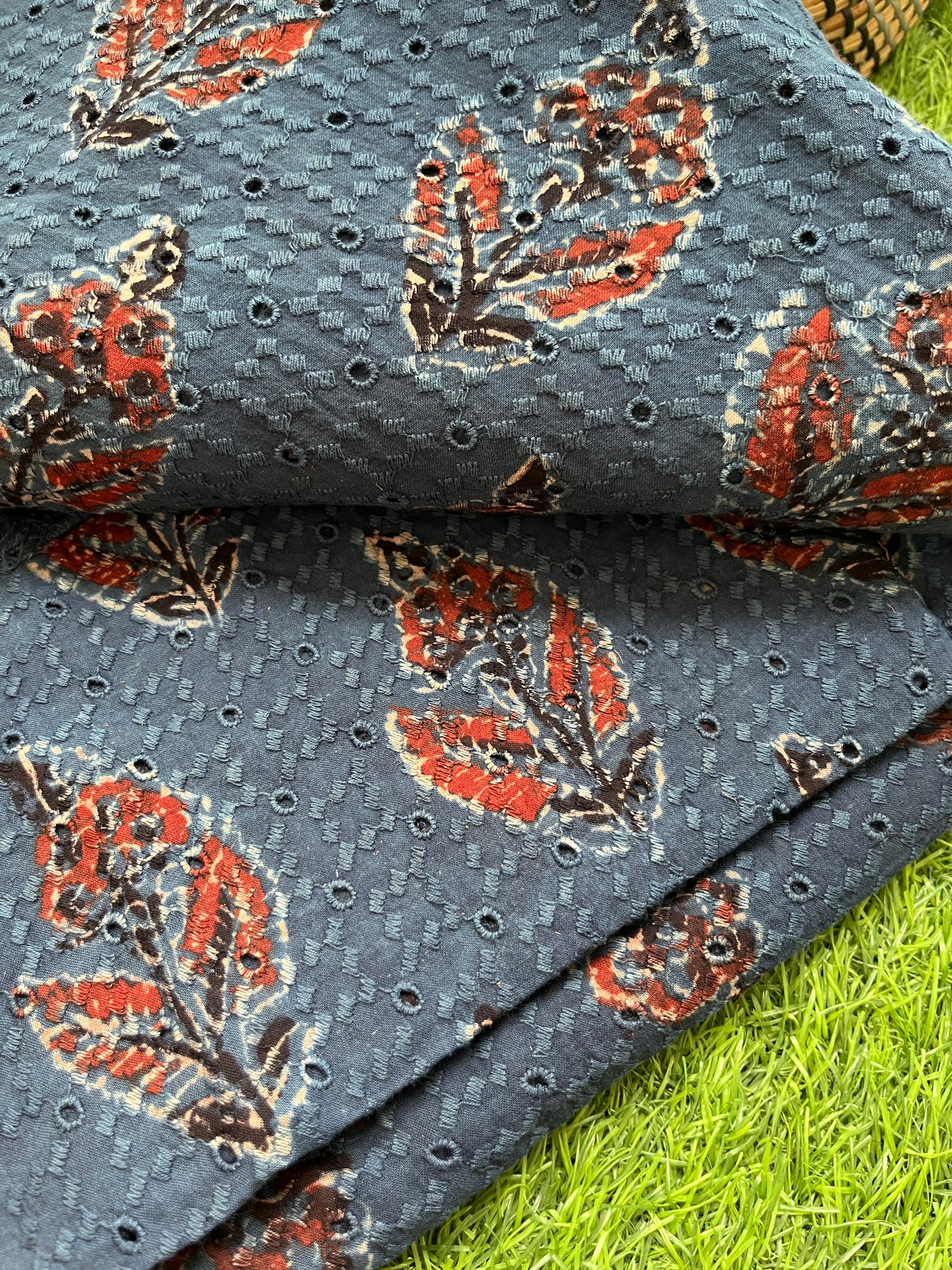 Cotton hakoba ajrakh