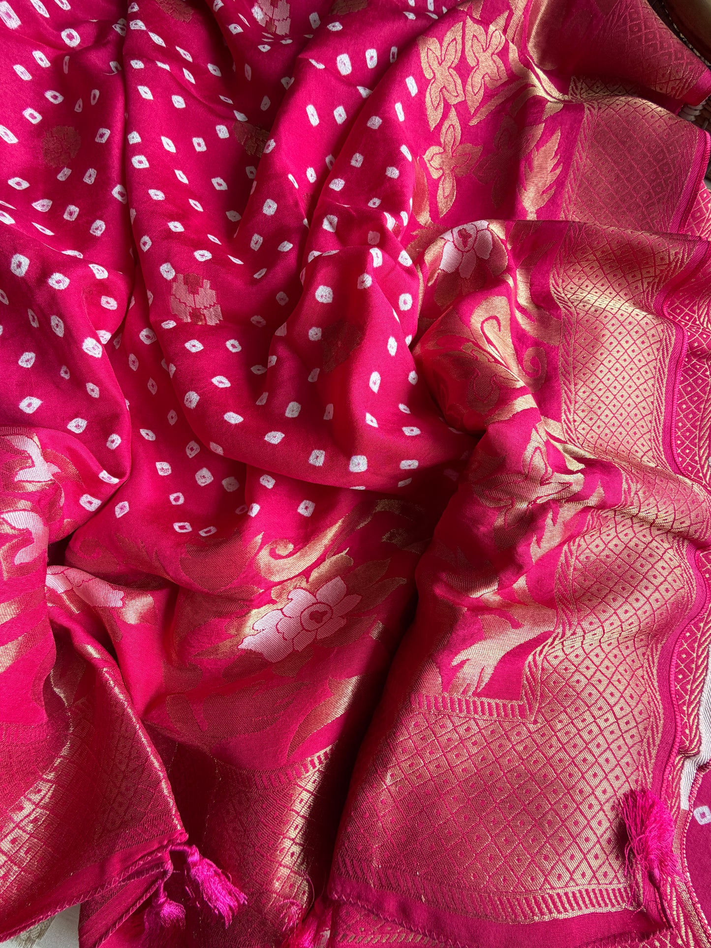 Modal Bandhani kurta bottom dupatta