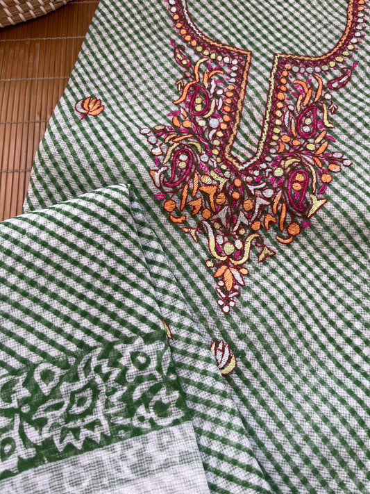 Kota kashmiri work kurta Dupatta