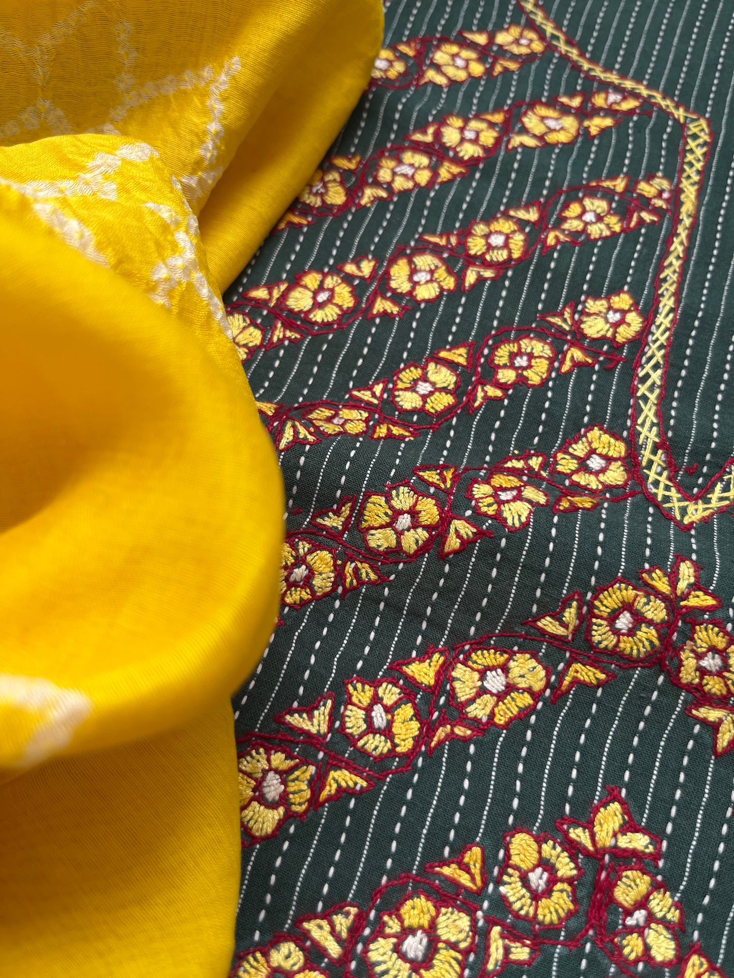 Cotton kashmiri work kurta