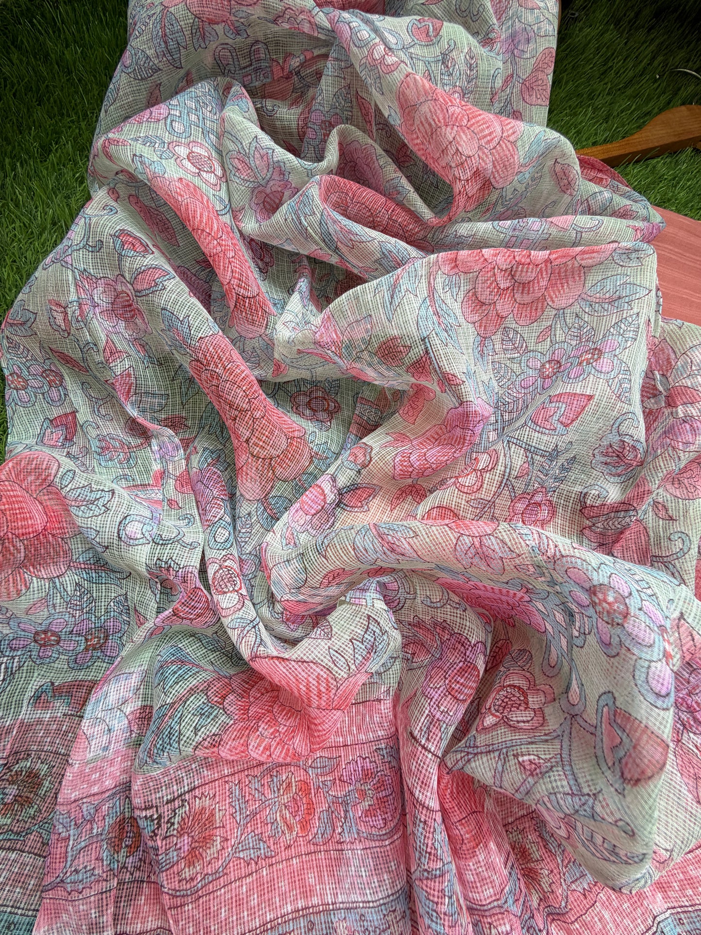 Cotton kurta bottom fabric kota dupatta