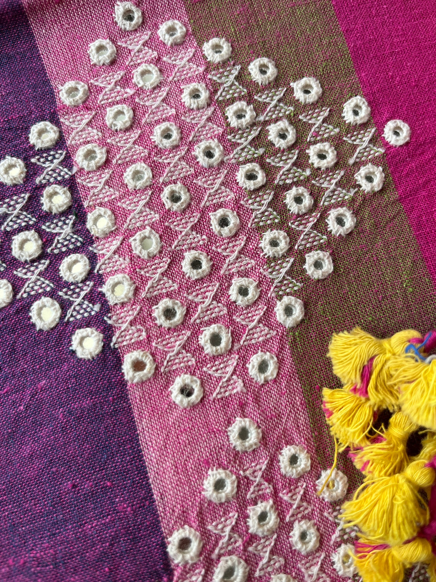 Handwoven organic kala Cotton kurta bottom dupatta