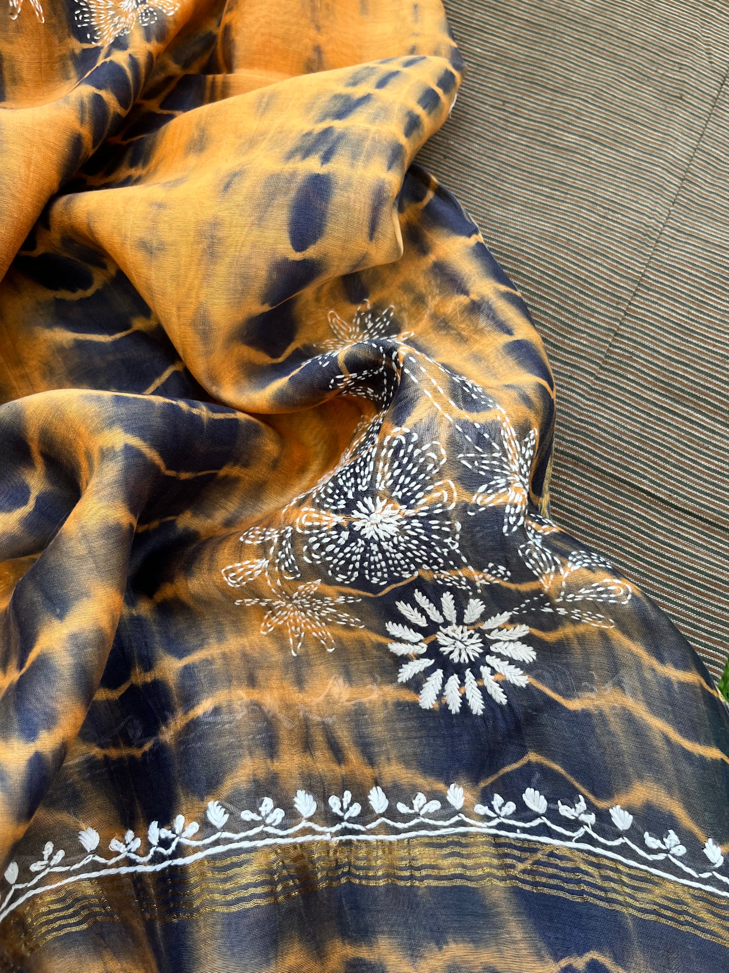 Handwoven Cotton kurta fabric chanderi dupatta