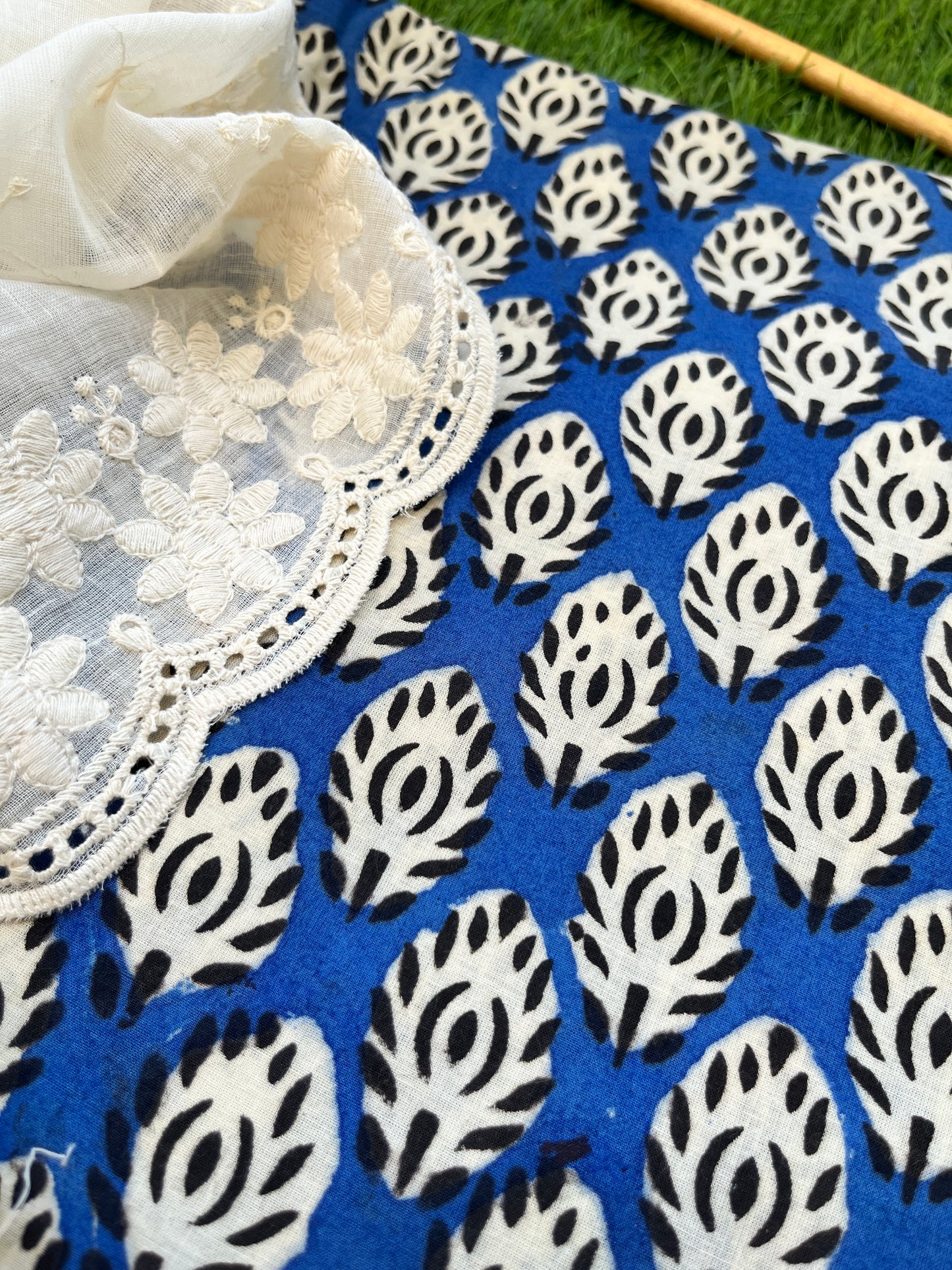 Kurta Bottom scalloped Dupatta