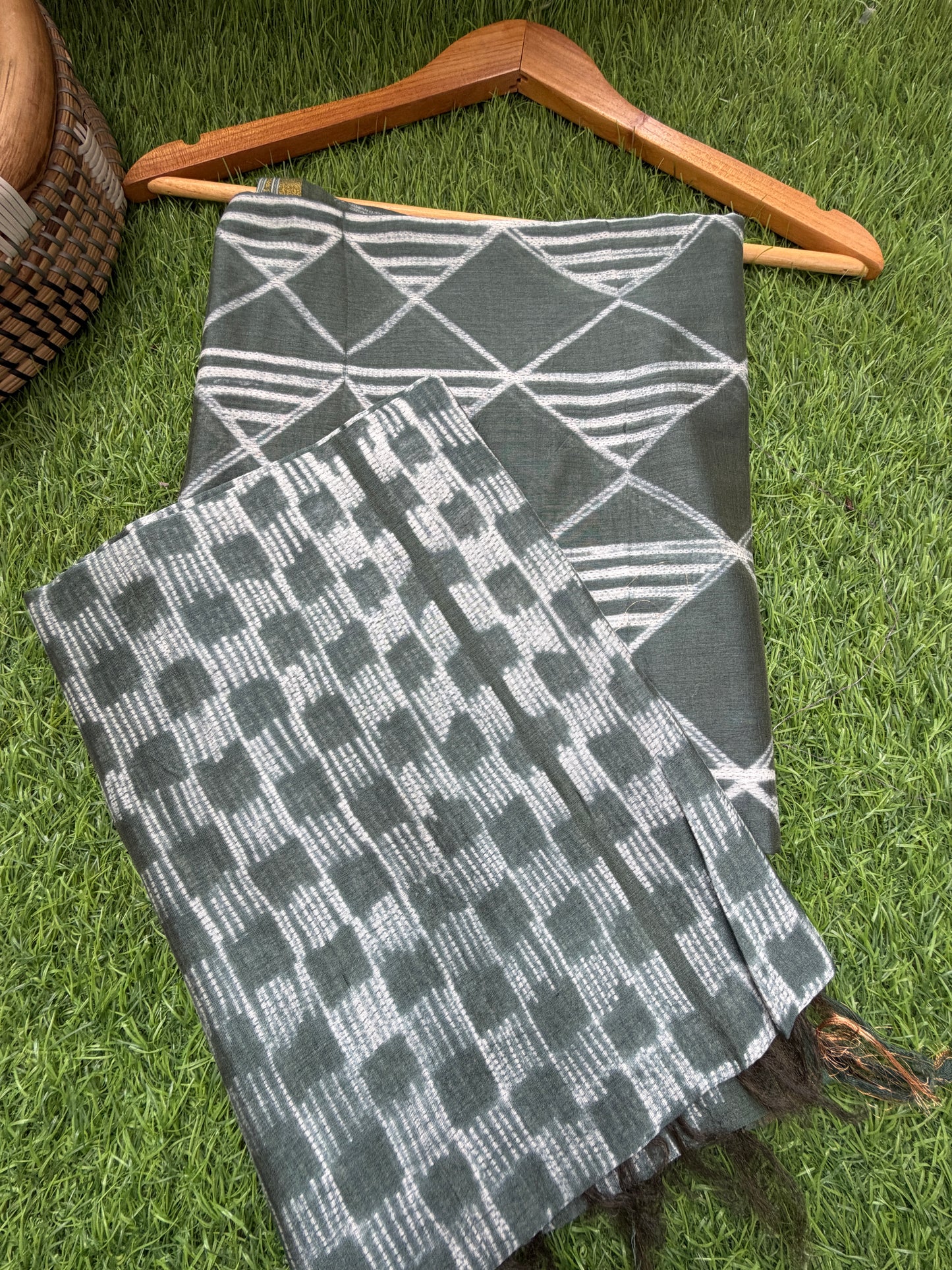 Chanderi Shibori kurta dupatta