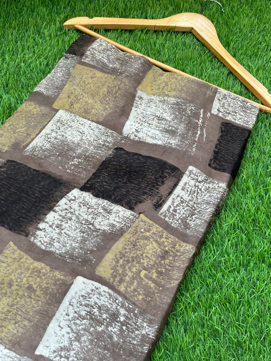 Modal Silk ajrakh fabric