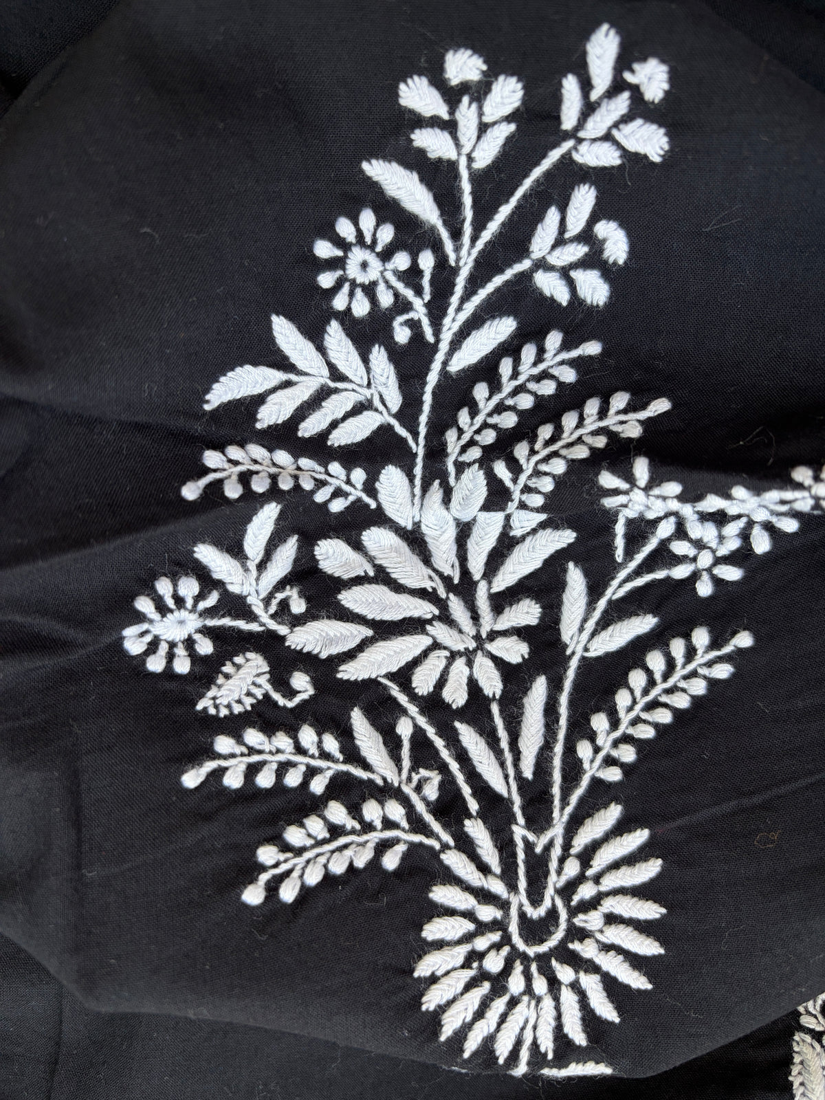 Cotton chikankari kurta dupatta
