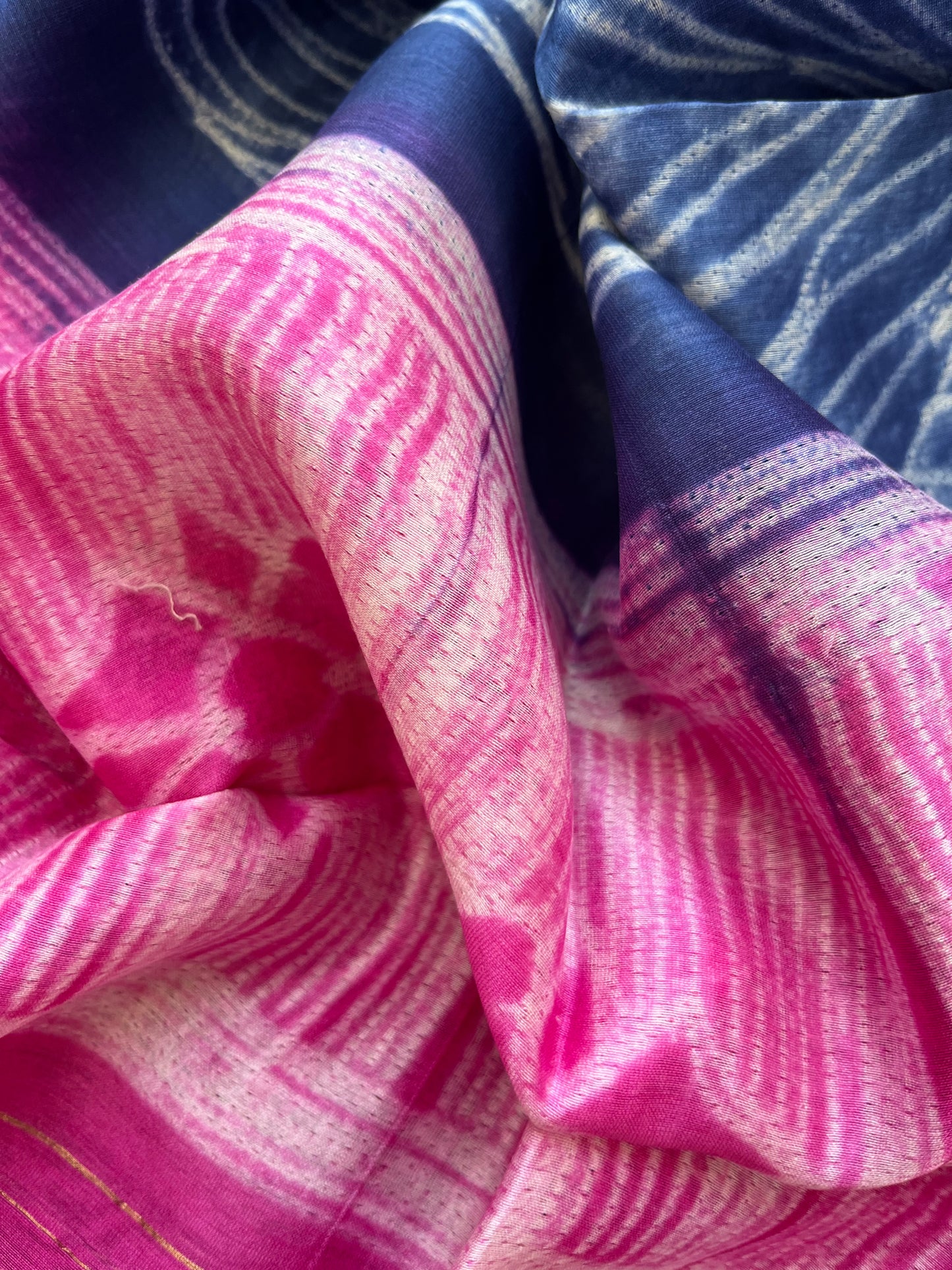 Shibori chanderi kurta dupatta