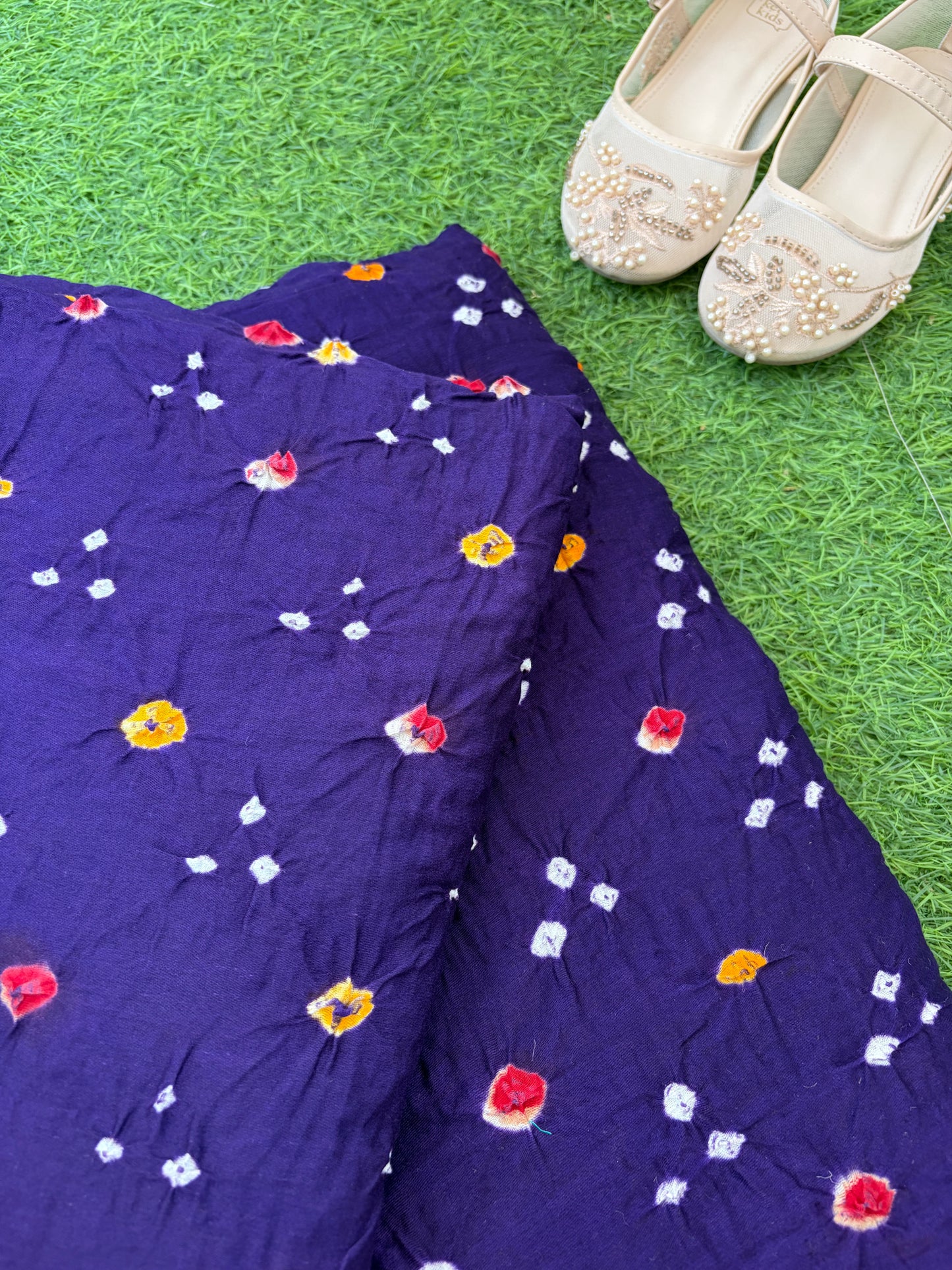 Cotton bandhani kurta