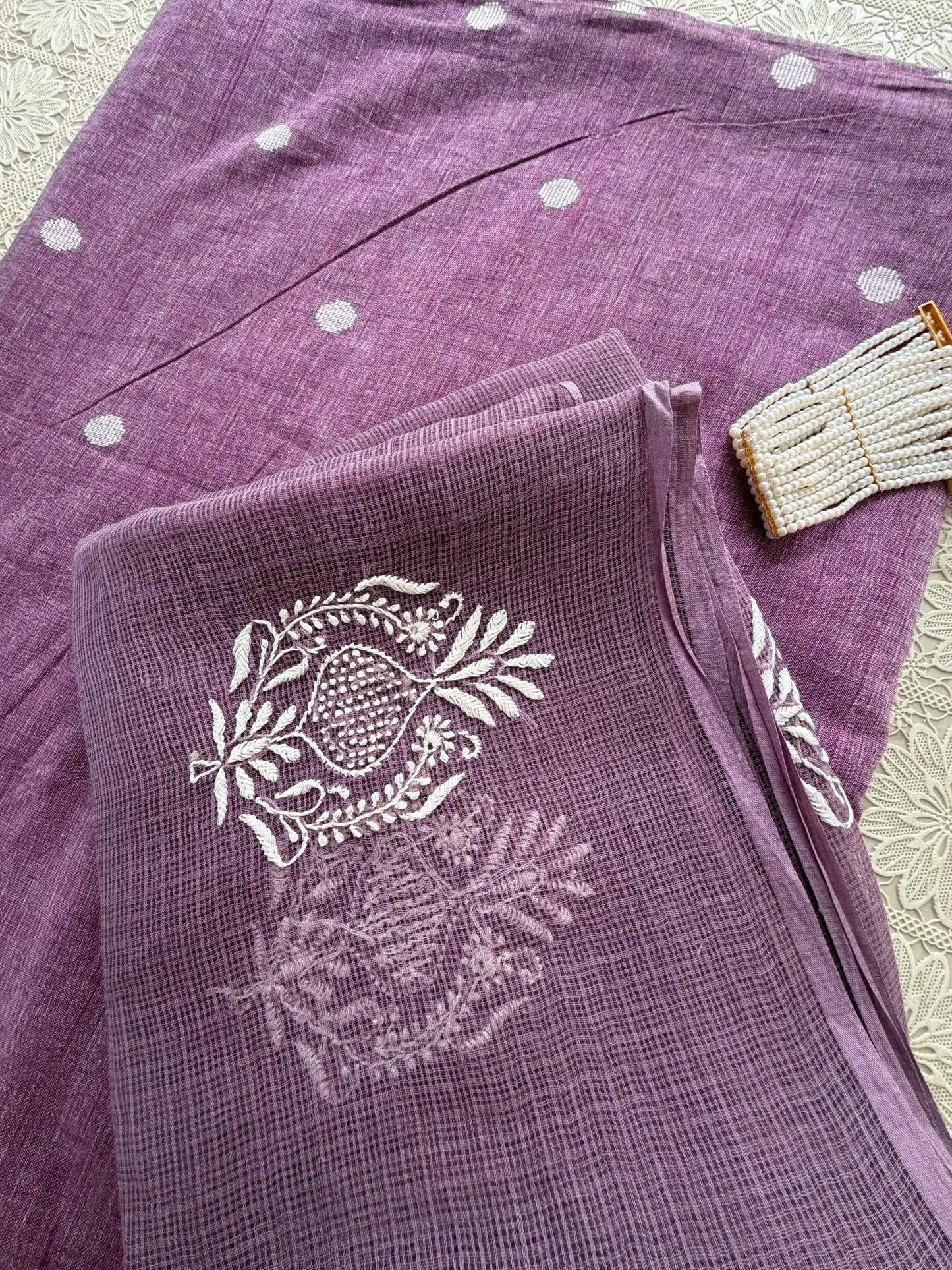 Mangalgiri kurta Kota Doria chikankari dupatta