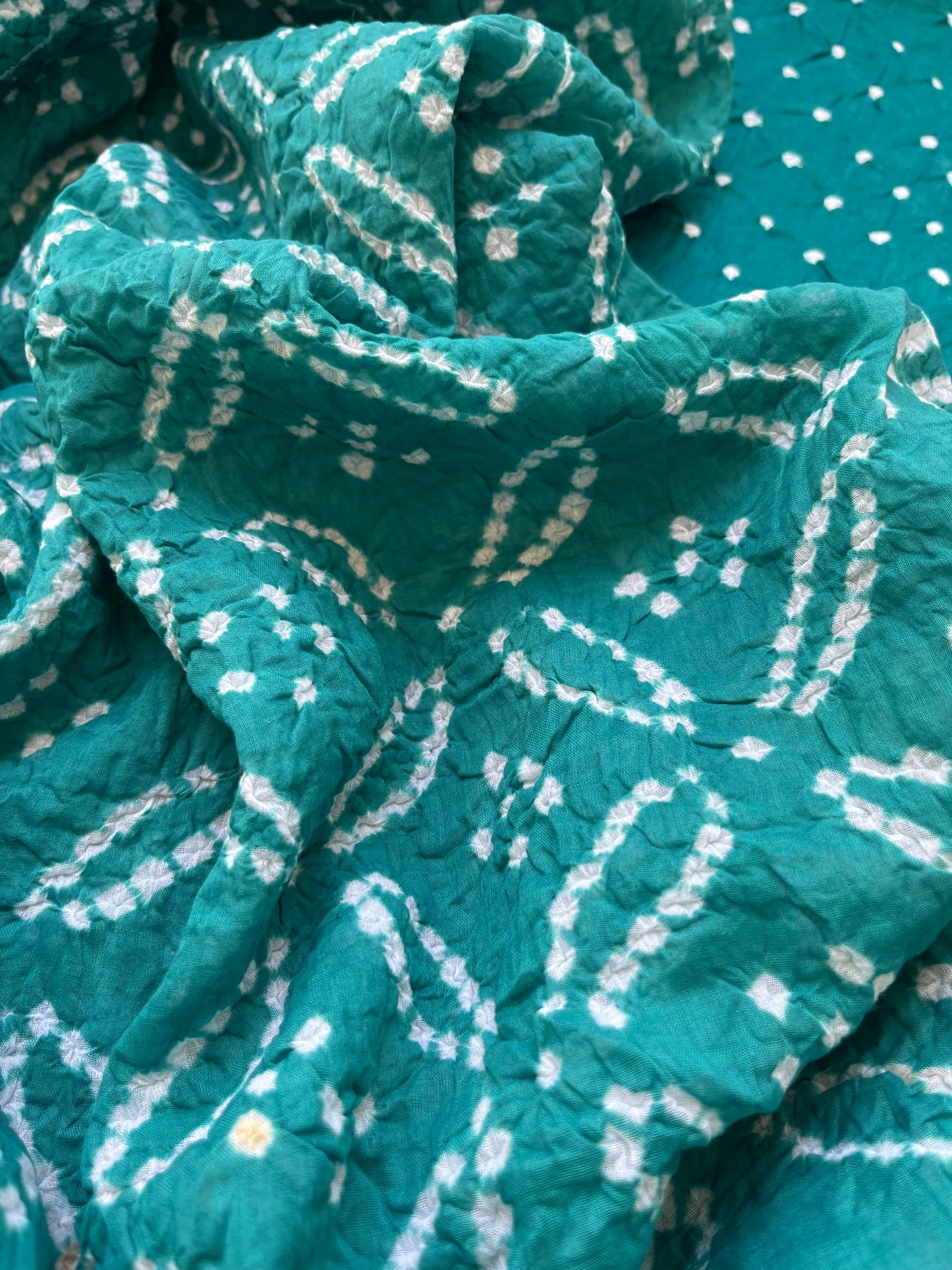 Cotton bandhani kurta dupatta