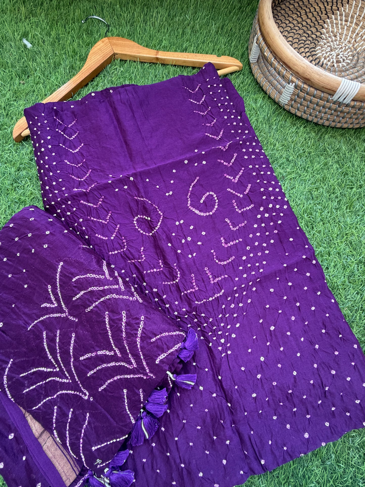 Chanderi Bandhani kurta dupatta