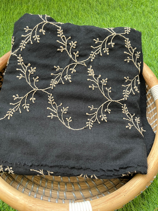 Pure wool chikankari shawl