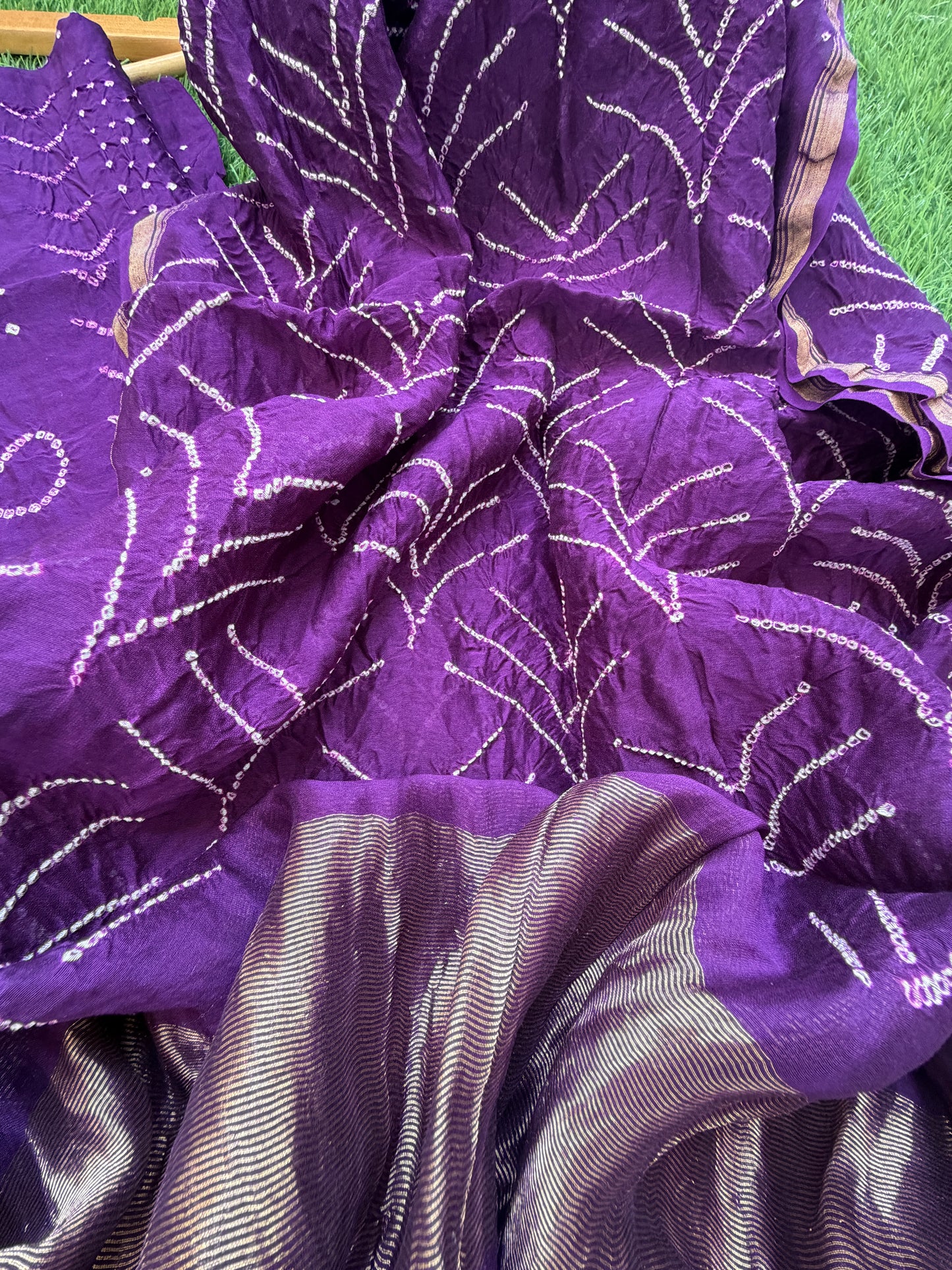 Chanderi Bandhani kurta dupatta