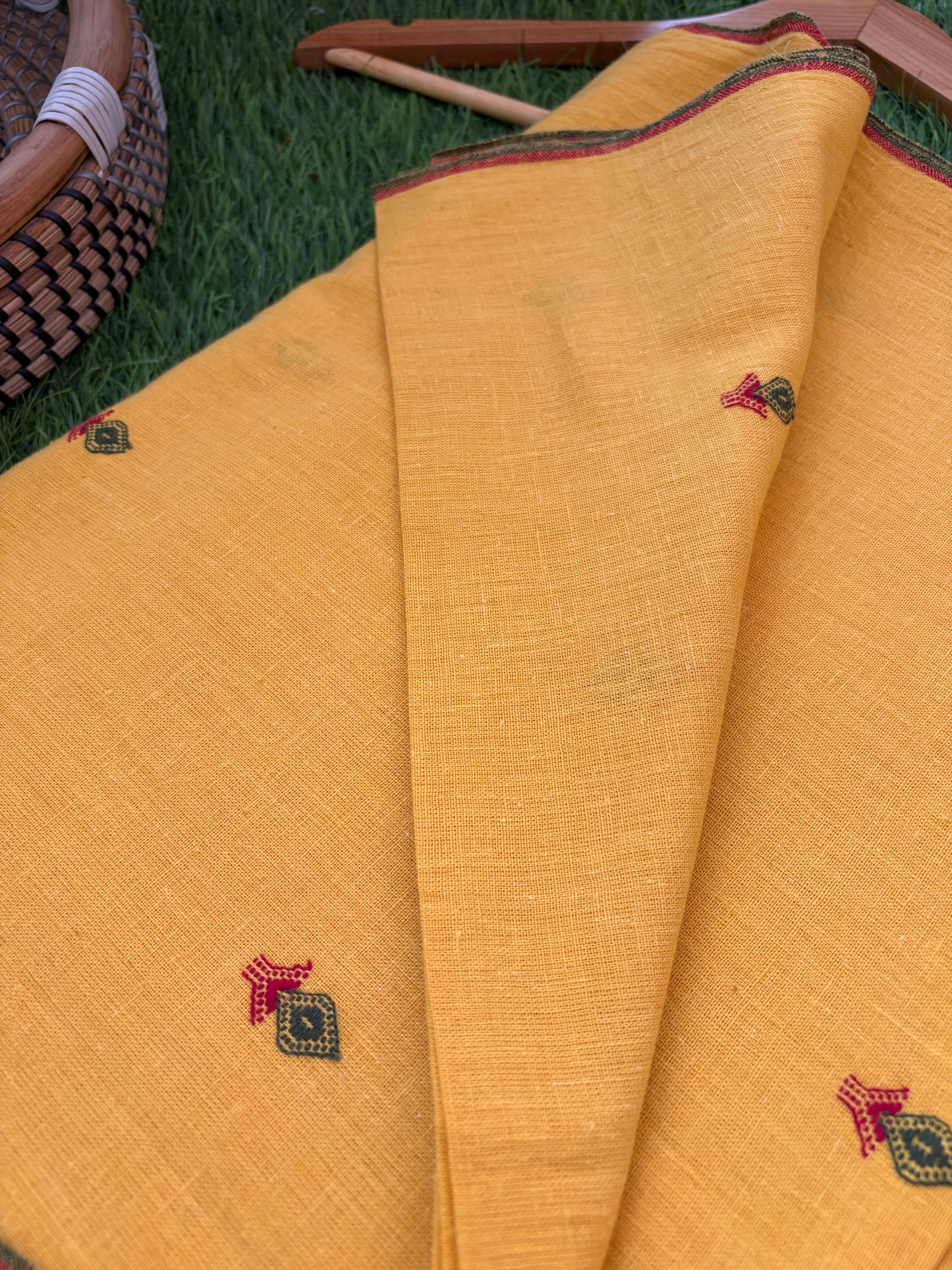 Handwoven organic kala Cotton fabric