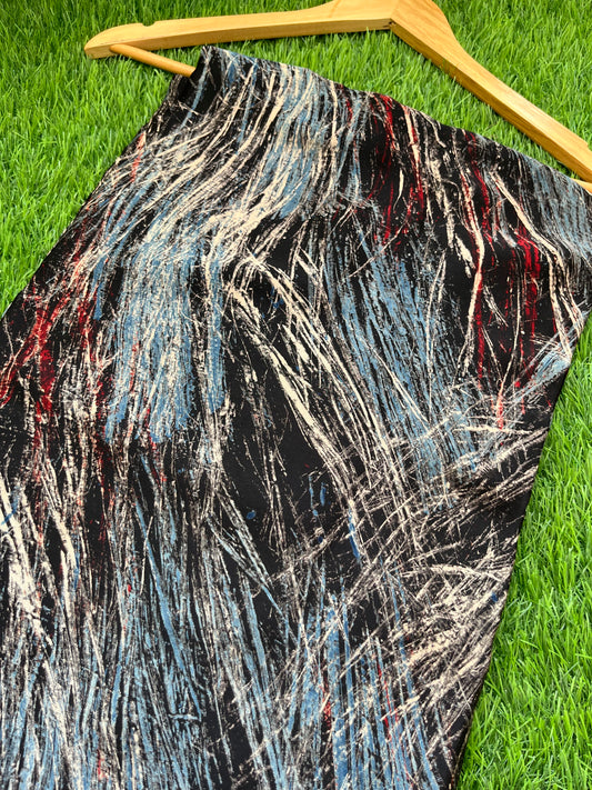 Modal Silk ajrakh fabric