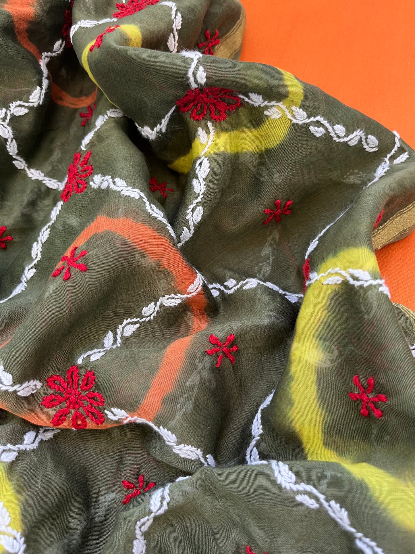 Cotton silk kurta bottom chanderi dupatta