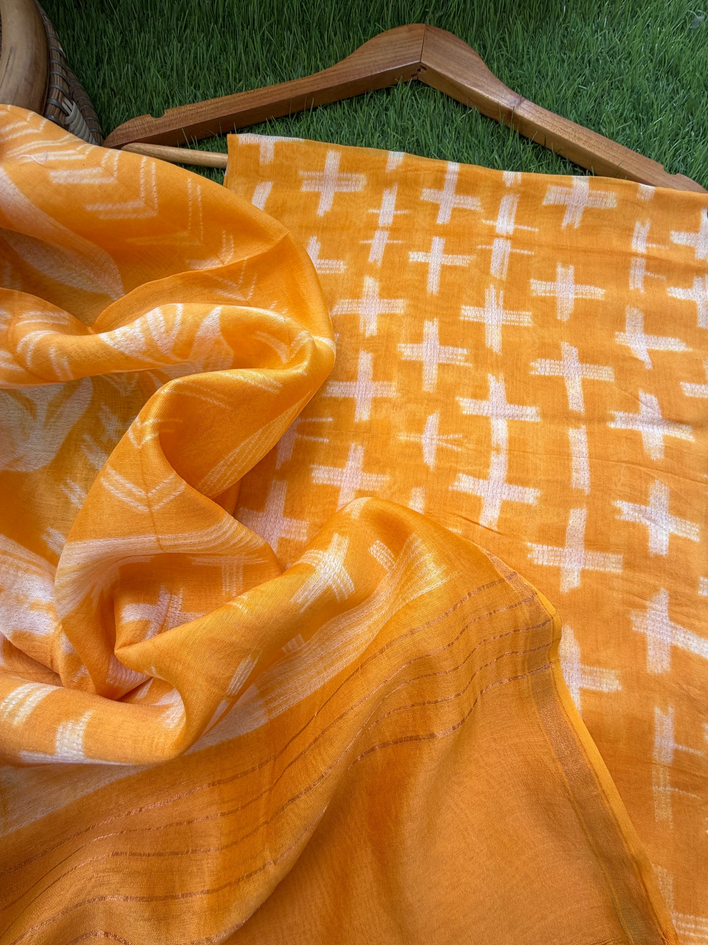 Chanderi Shibori kurta dupatta