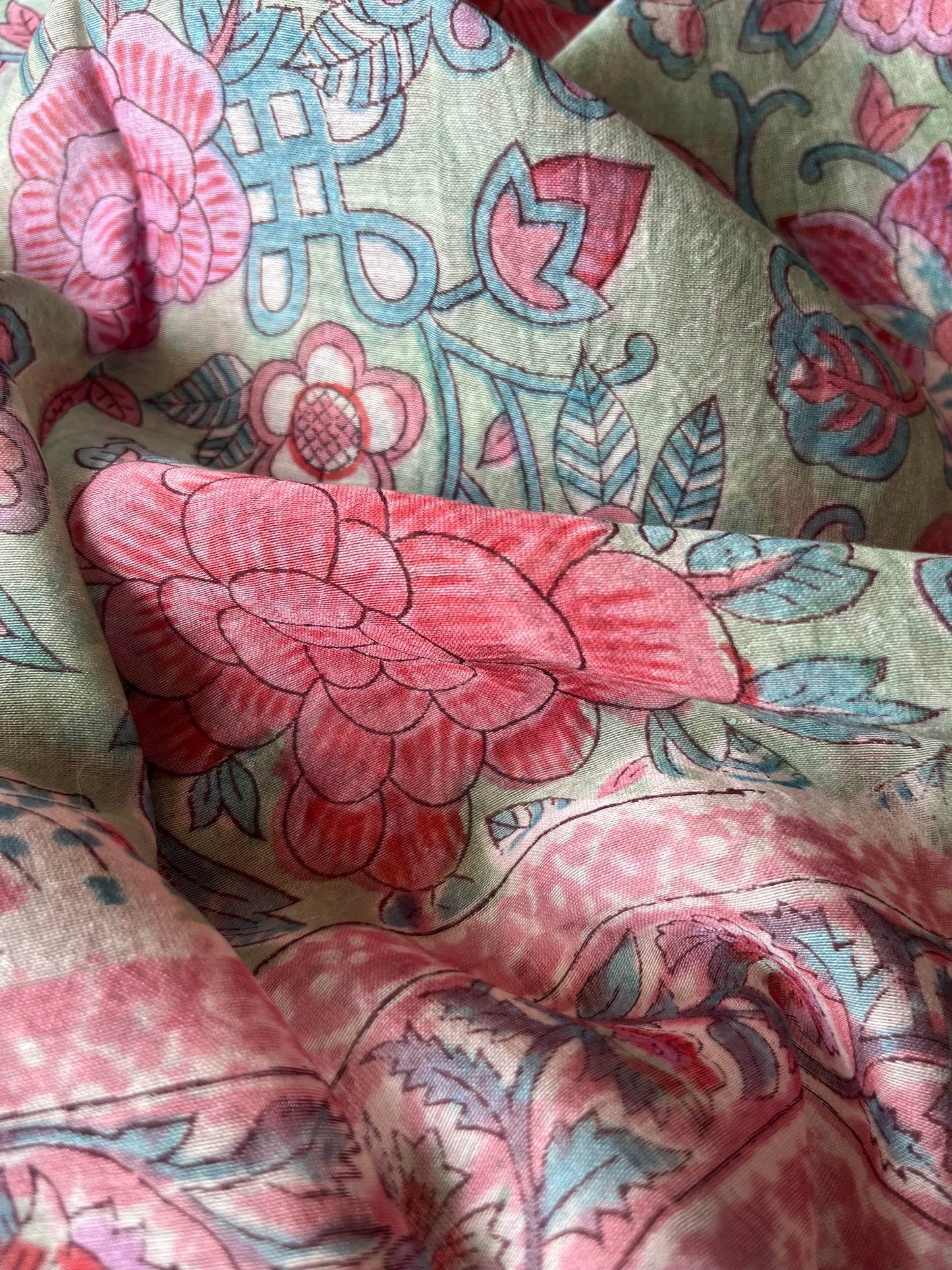 Cotton kurta bottom chanderi dupatta