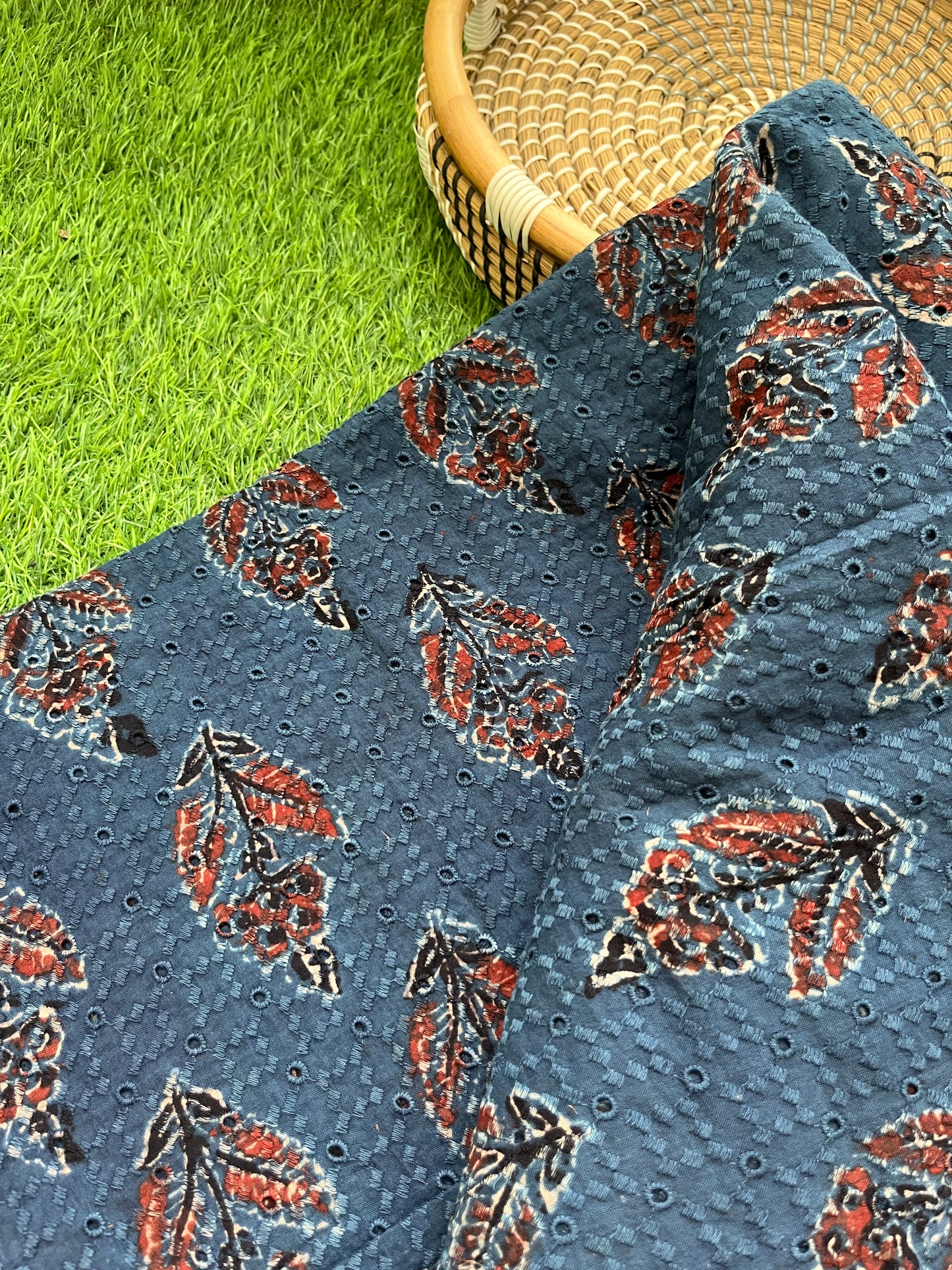 Cotton hakoba ajrakh