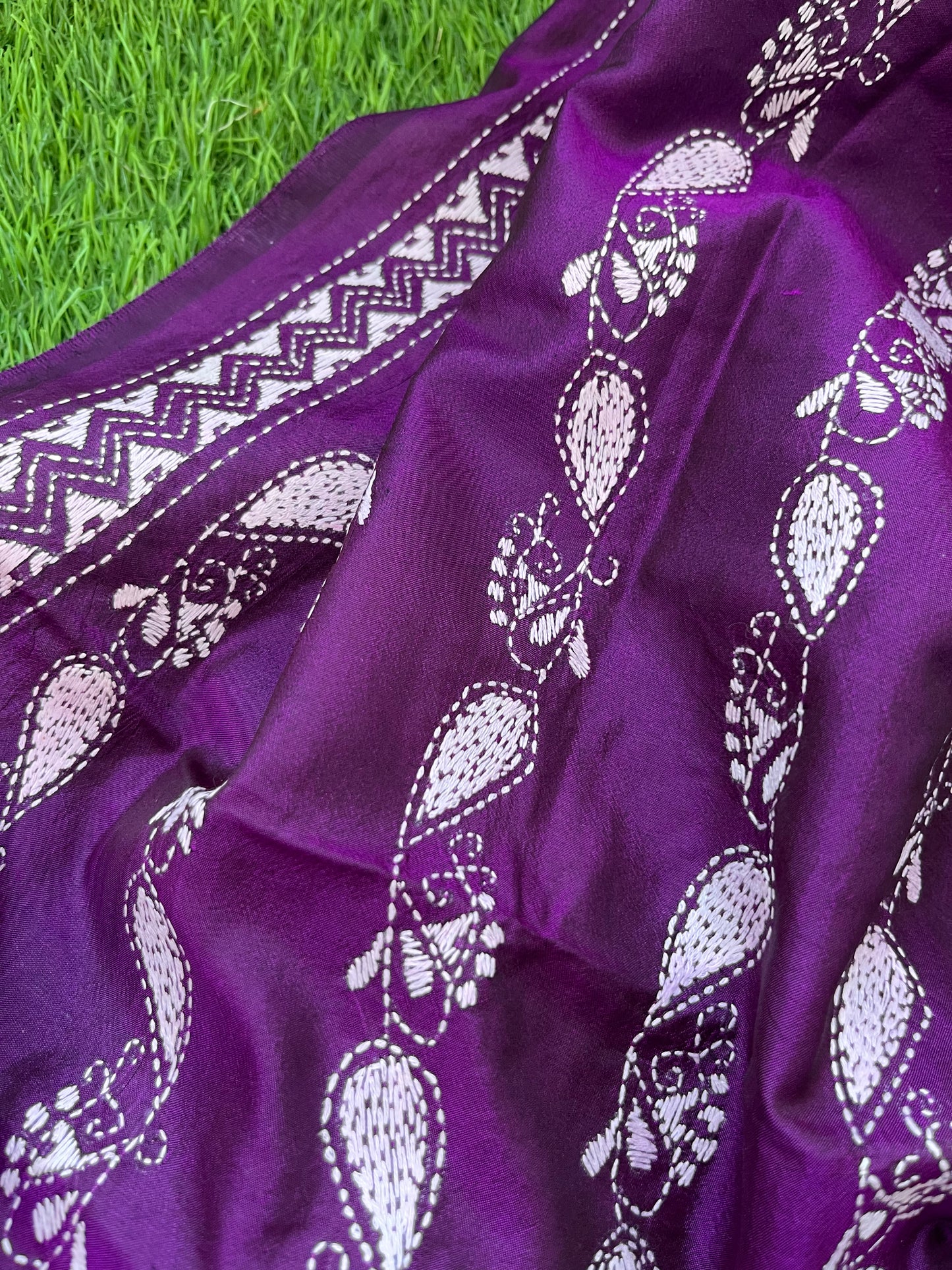Silk Kantha Dupatta