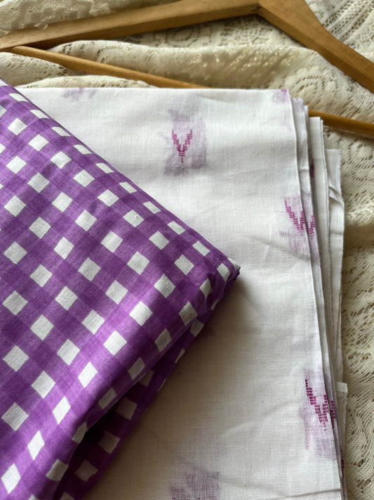 Check Cotton kurta Bottom