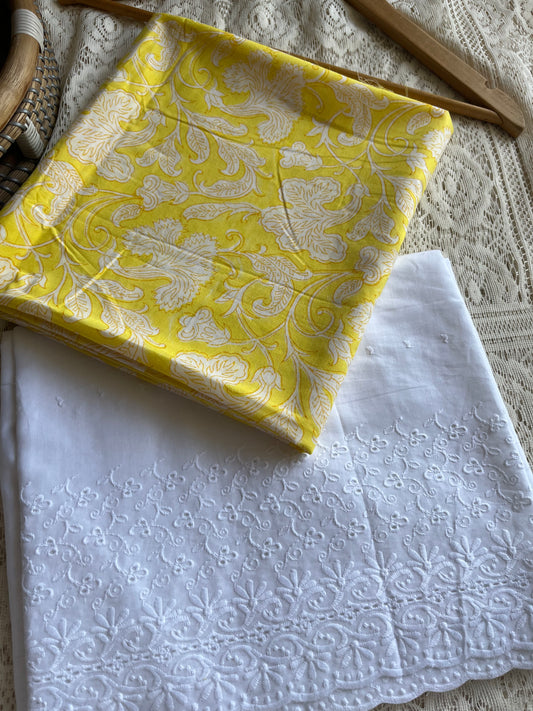 Cotton kurta fabric hakoba Bottom