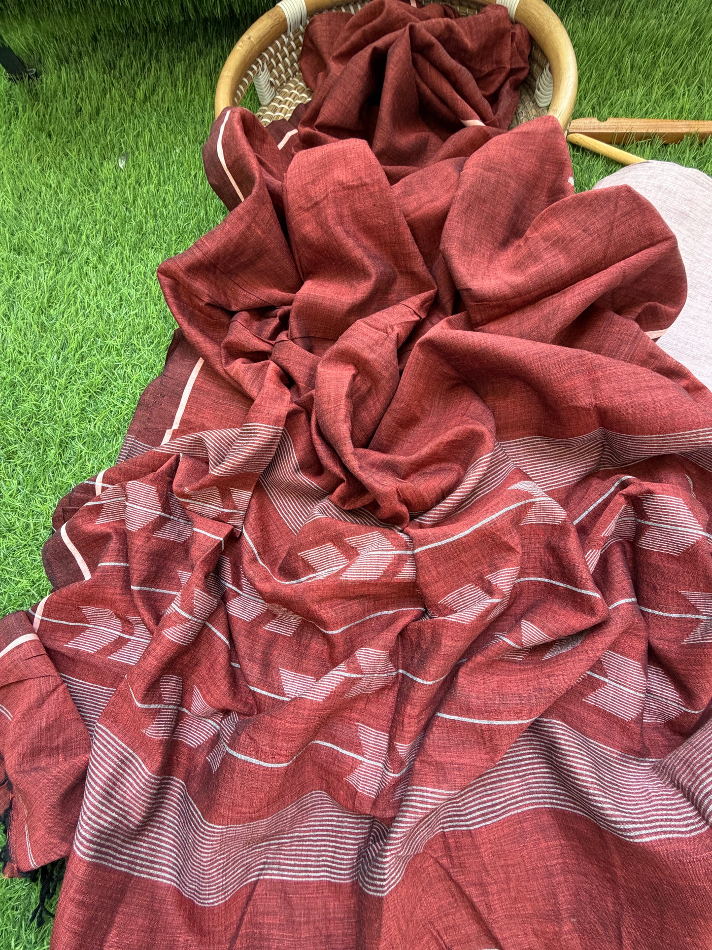 Jaamdani Mul dupatta mangalgiri kurta Bottom