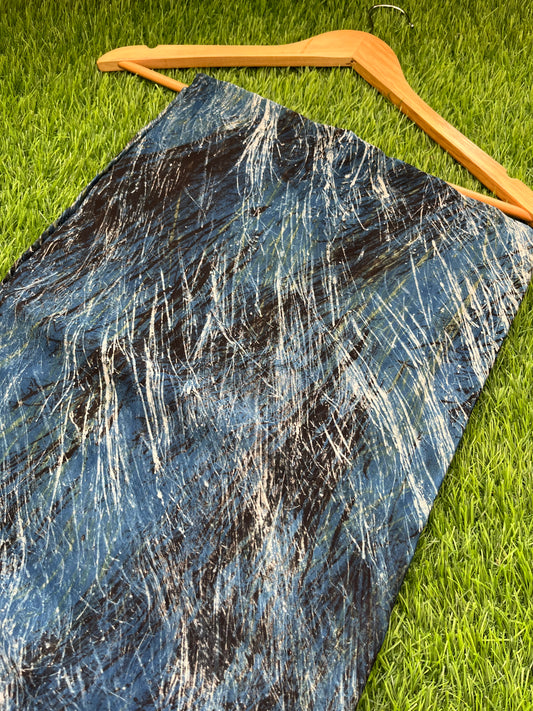 Modal Silk ajrakh fabric