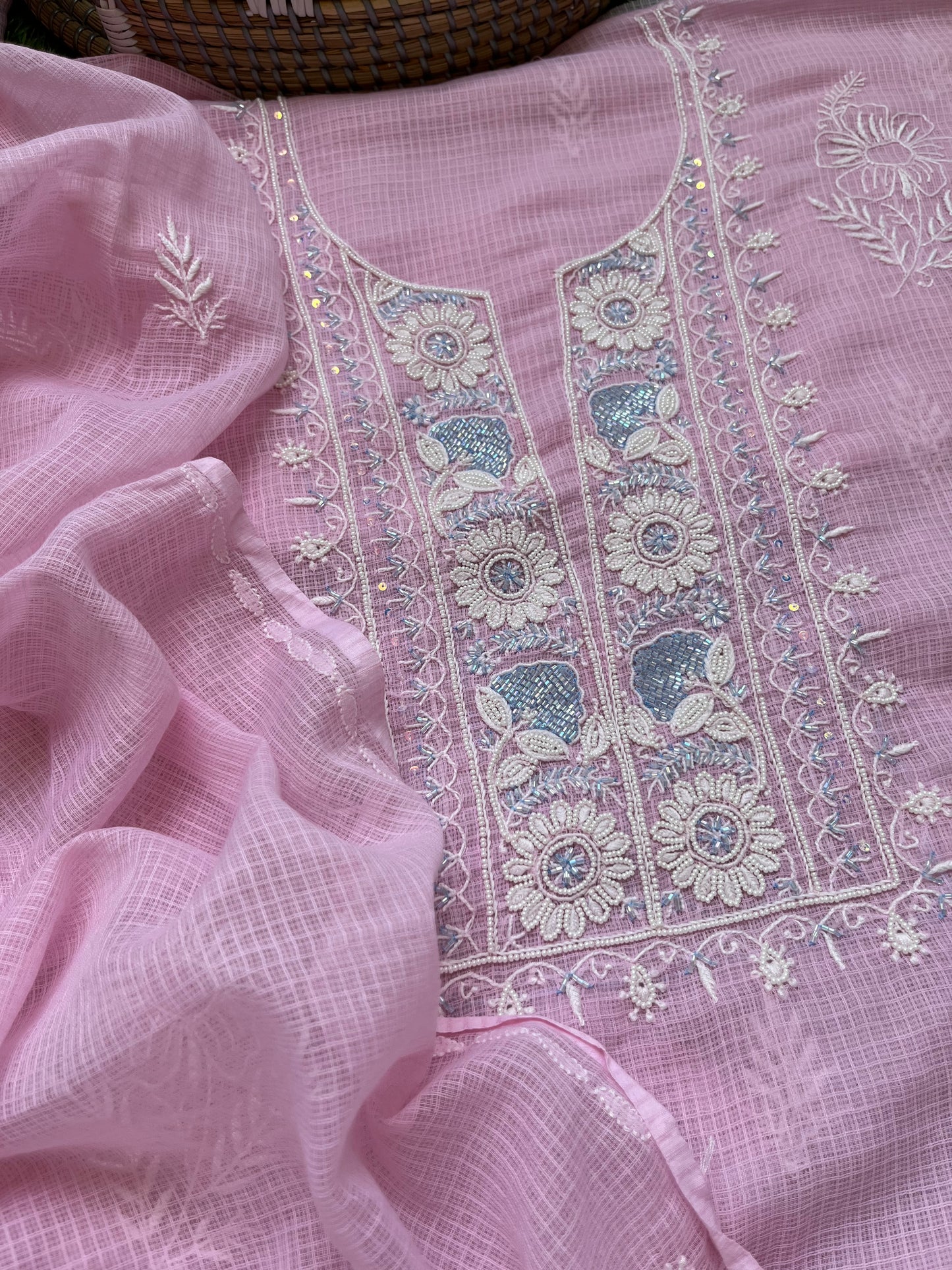 Kota Chikankari Kurta Dupatta