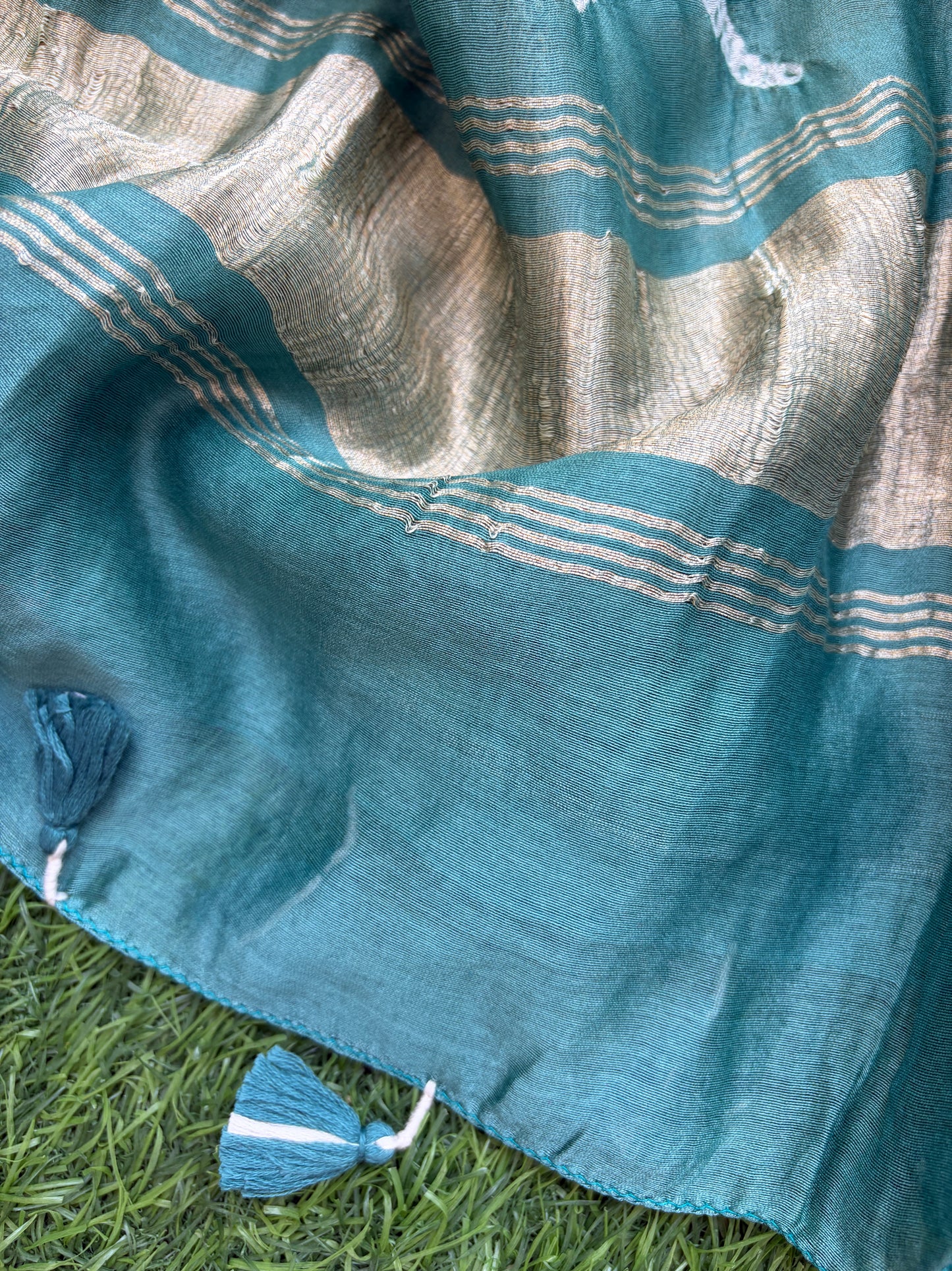 Bandhani Chanderi silk Dupatta