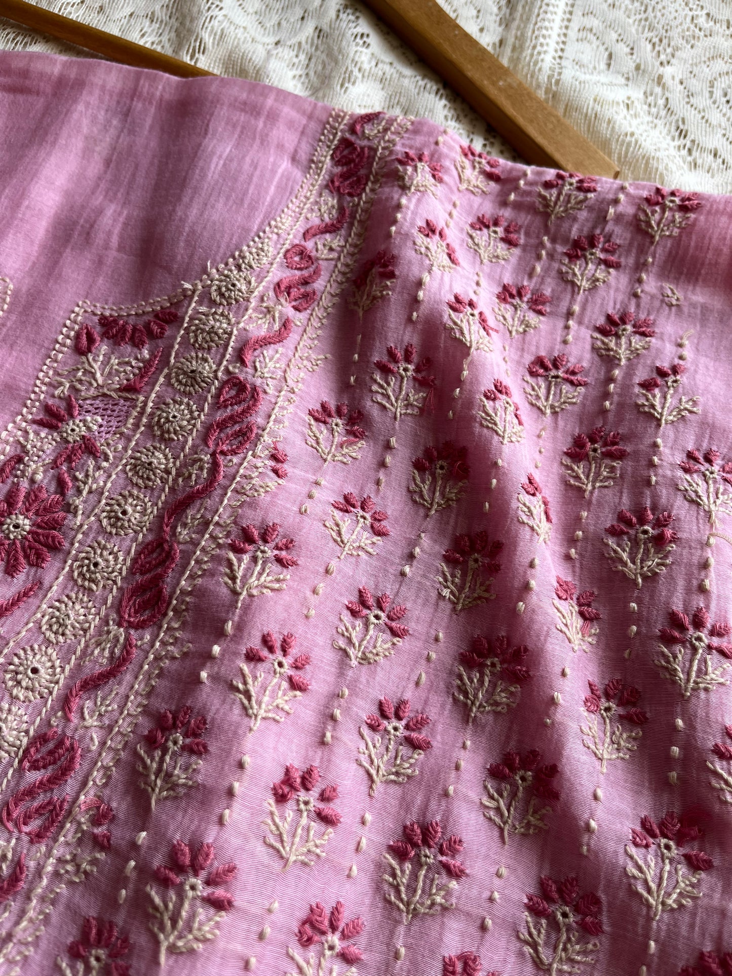 Chanderi Chikankari Kurta Dupatta