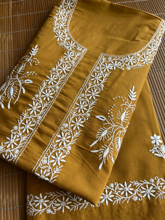 Cotton chikan kurta bottom