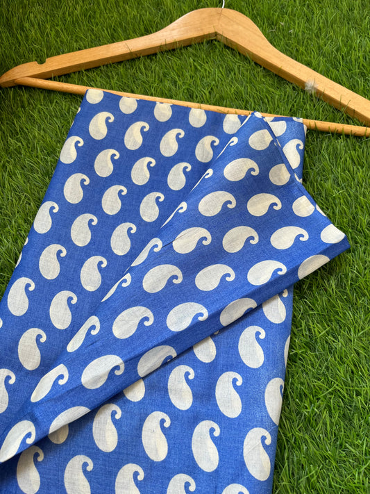Silk Block print fabric