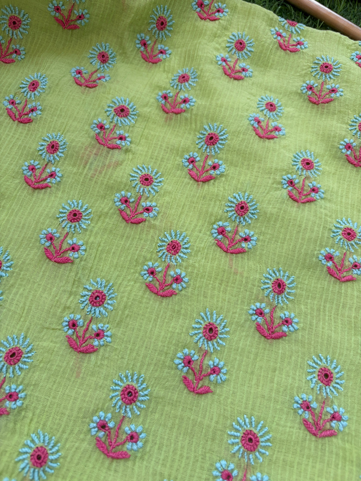 Chanderi Chikankari Kurta Dupatta