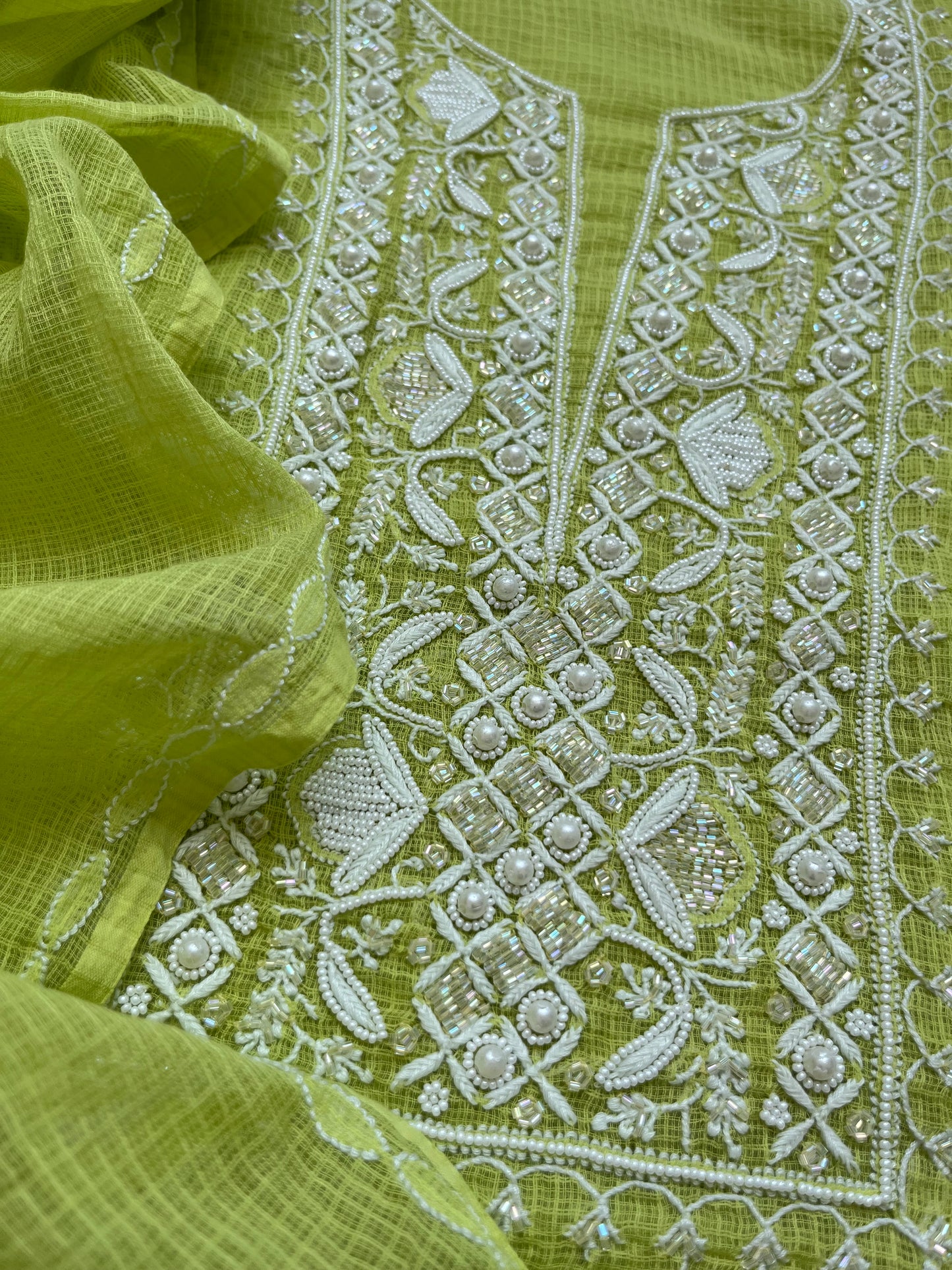 Kota Chikankari Kurta Dupatta