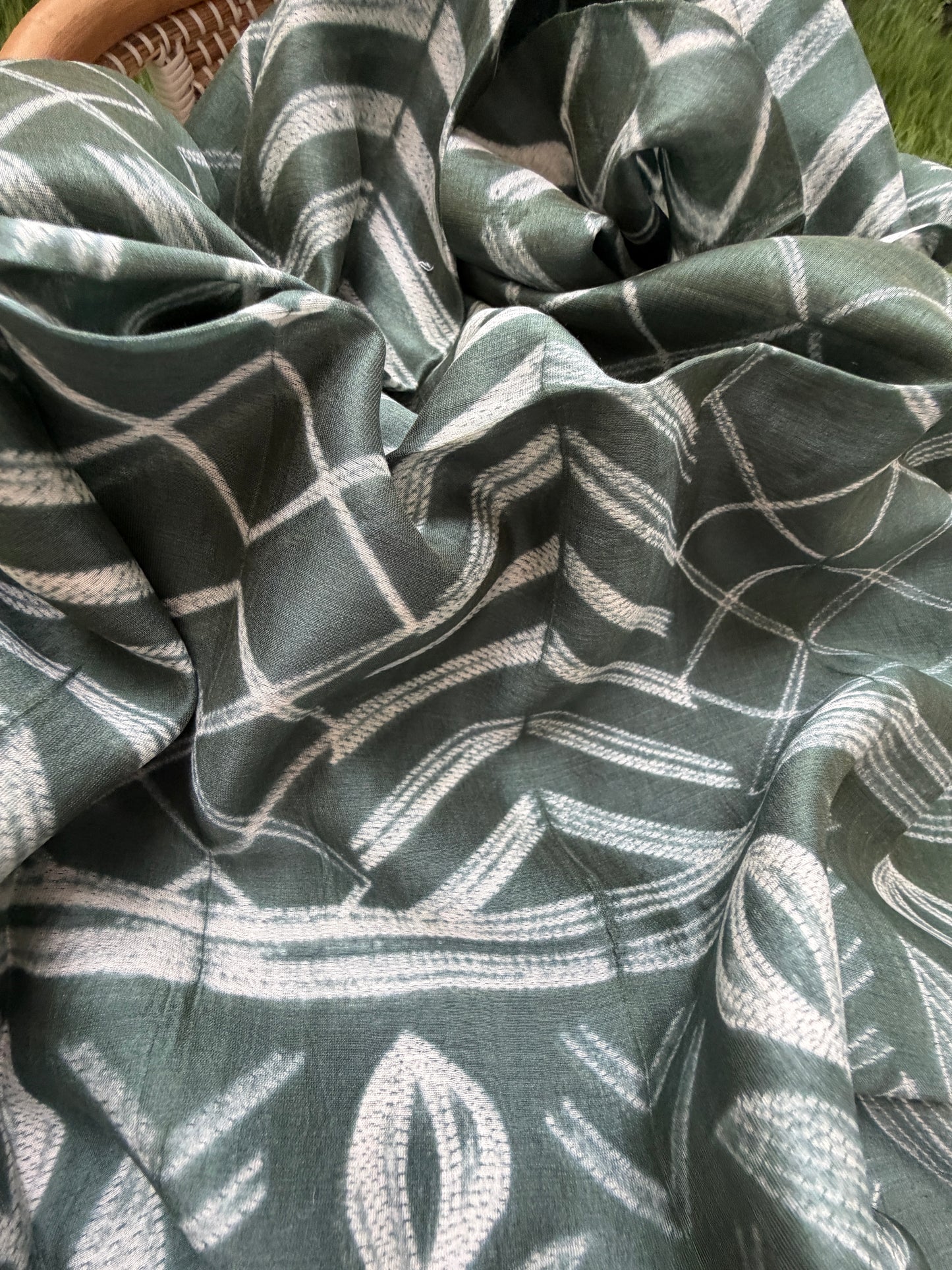 Chanderi Shibori kurta dupatta