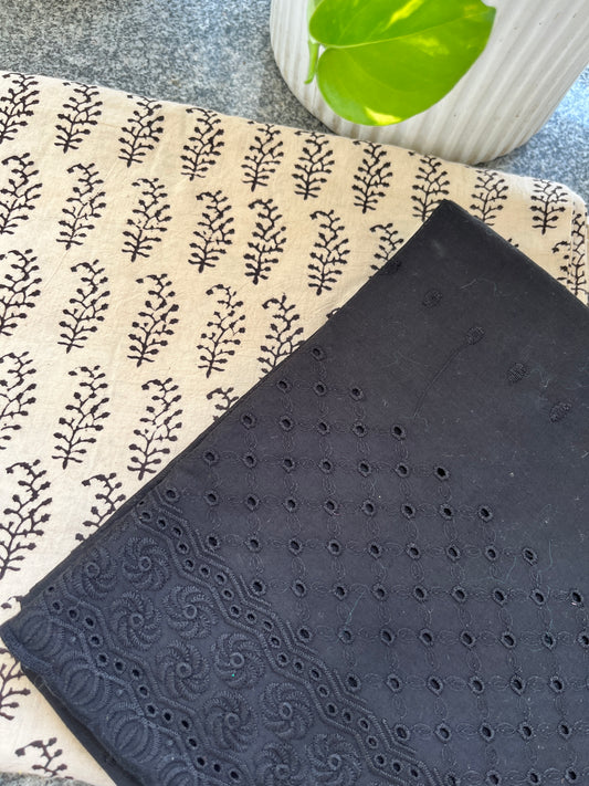 Cotton kurta fabric hakoba Bottom