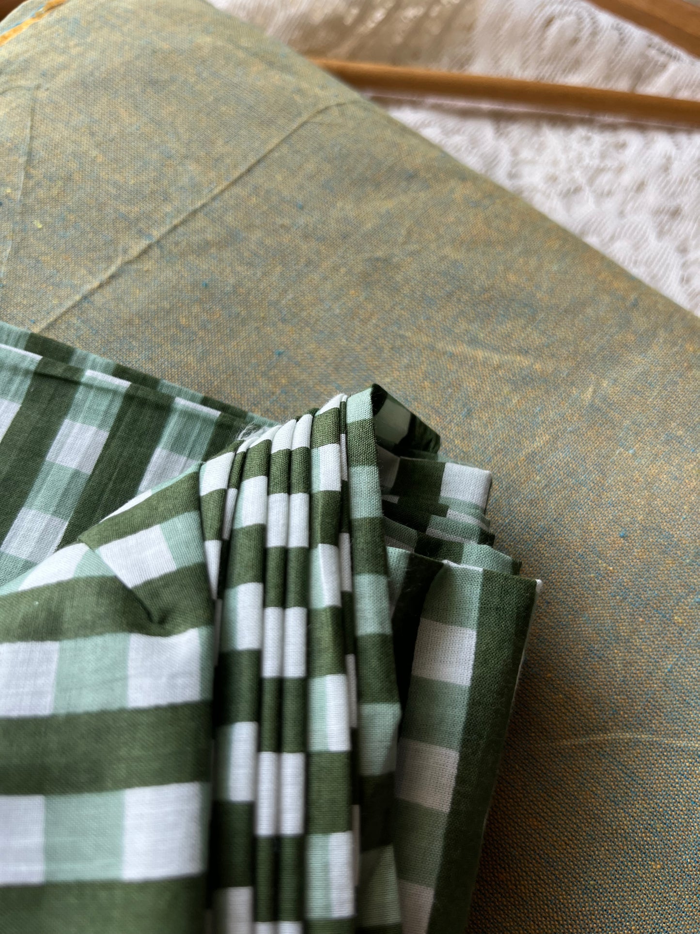 Check Cotton kurta Bottom