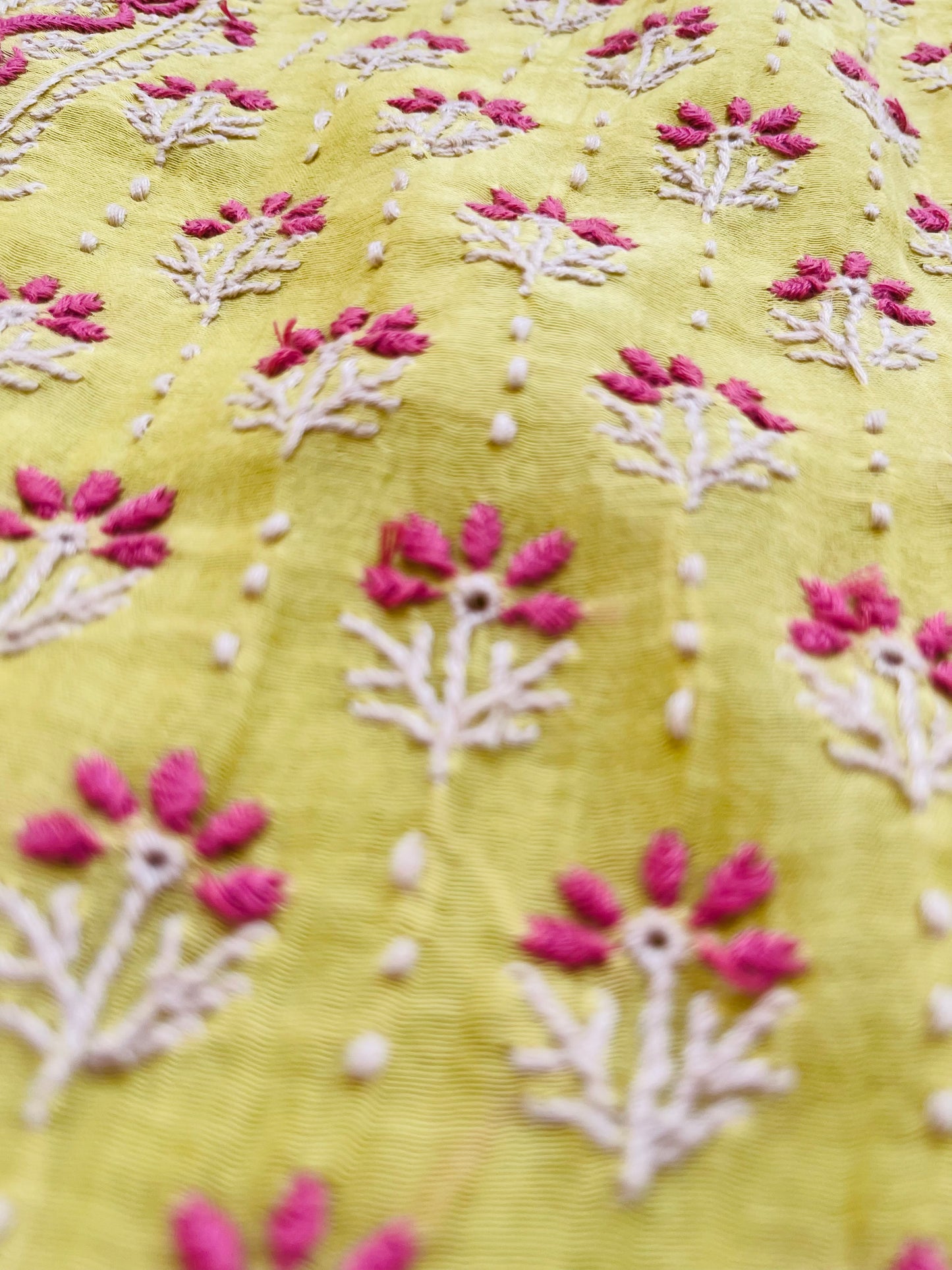 Chanderi Chikankari Kurta Dupatta
