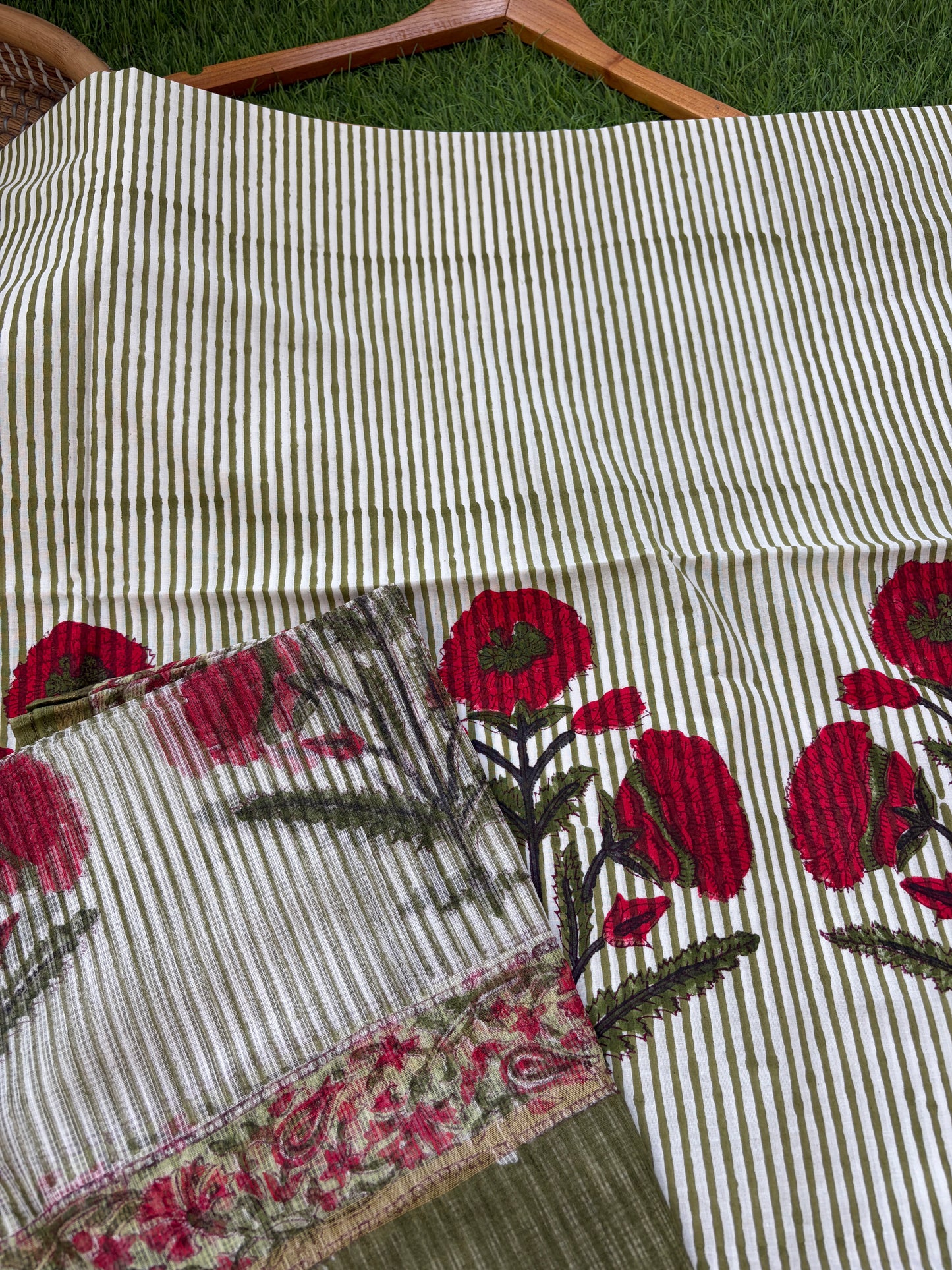 Block print Cotton Dupatta Kurta bottom