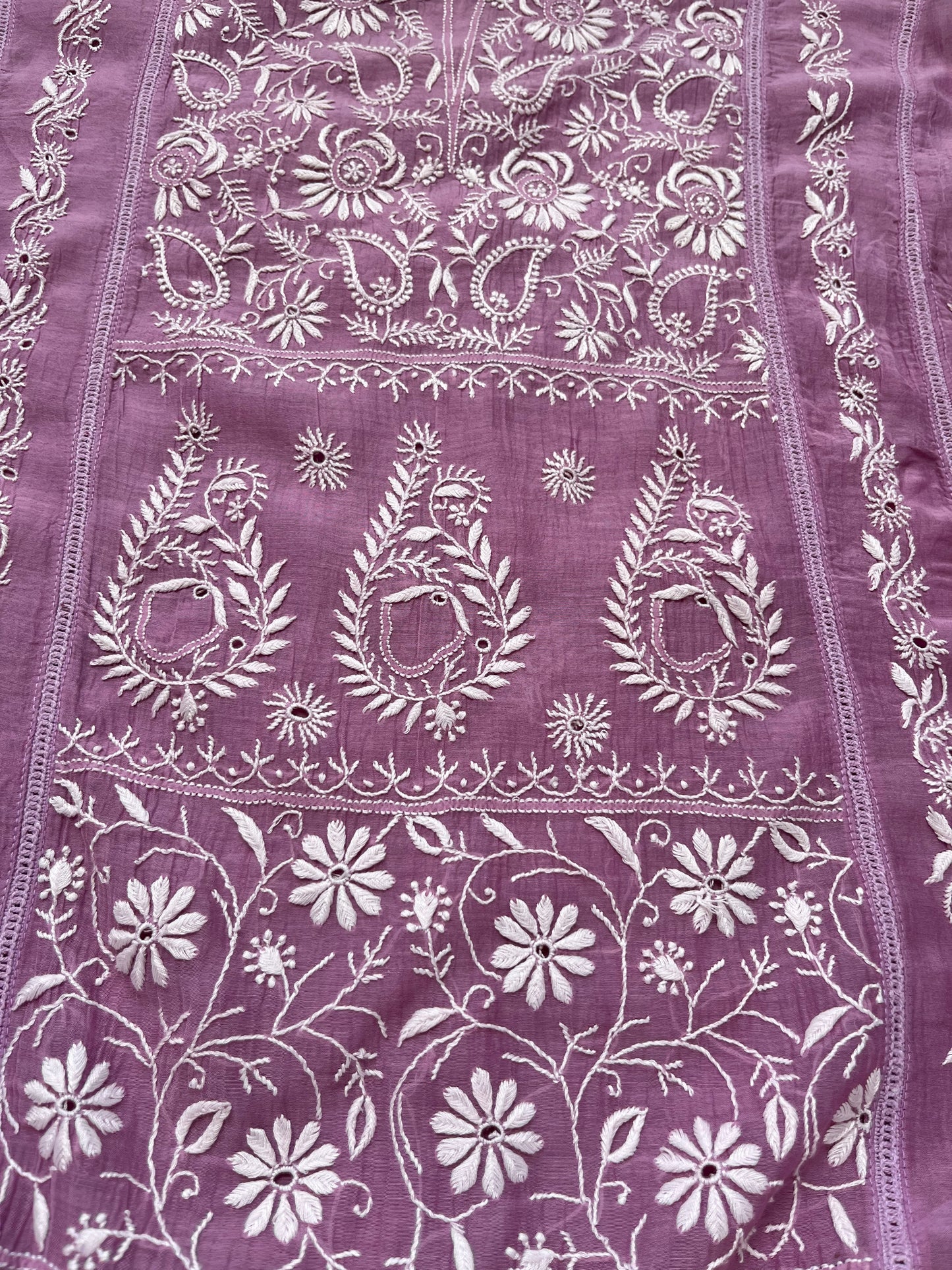 Chanderi Chikankari Kurta Dupatta