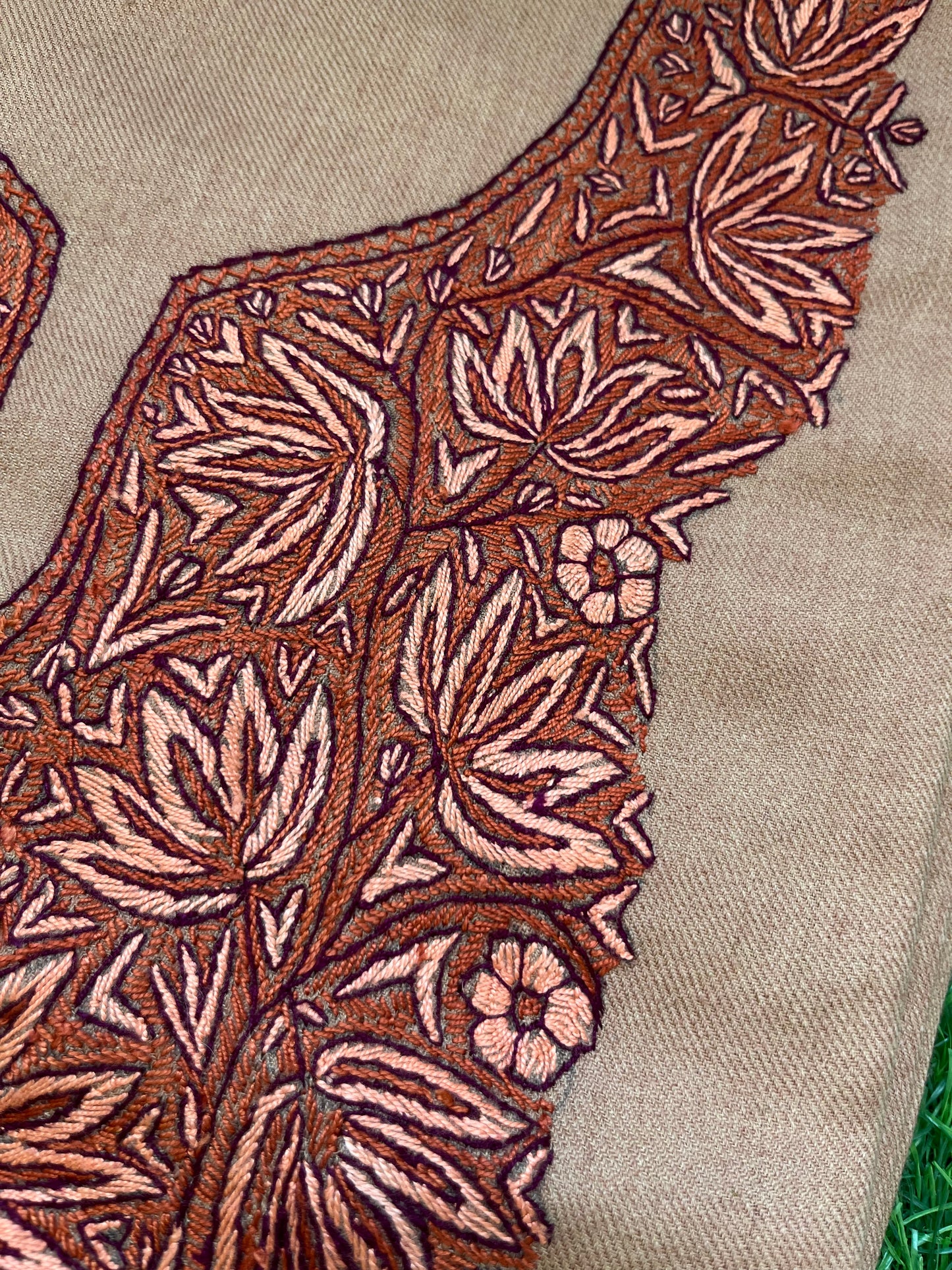 Woollen hand embroidered suit