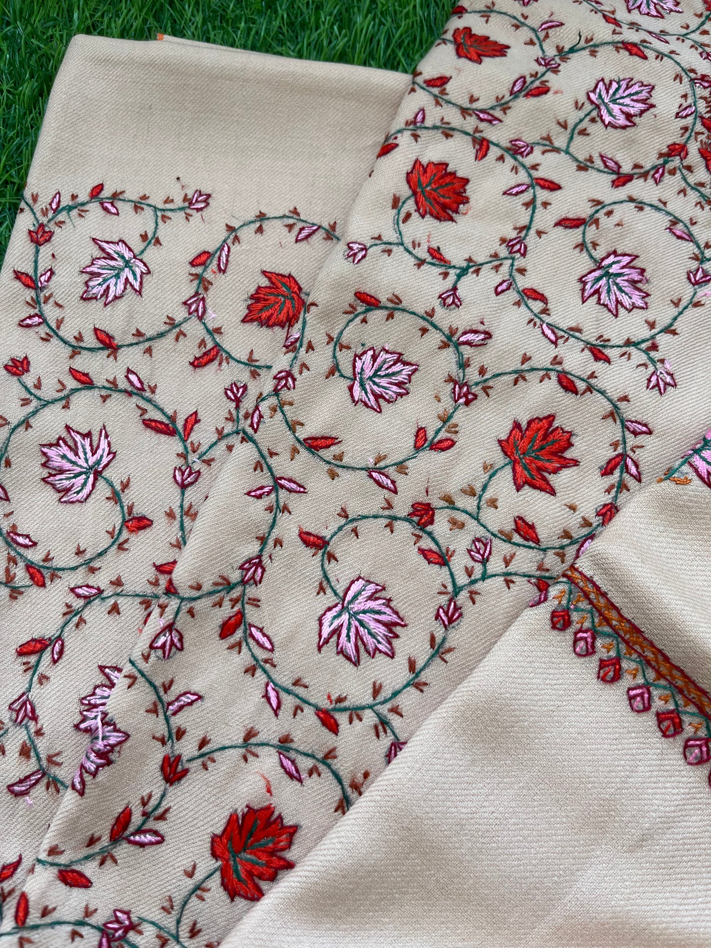 Woollen hand embroidered suit