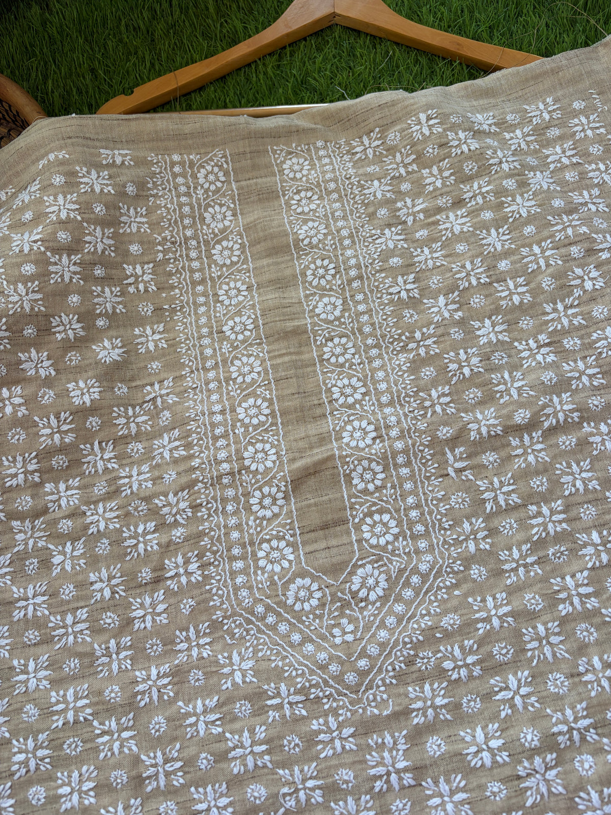 Chikankari khadi Kurta