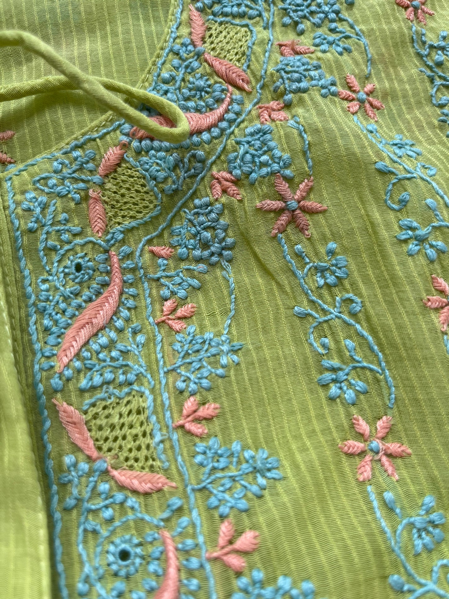 Chanderi Chikankari Kurta Dupatta