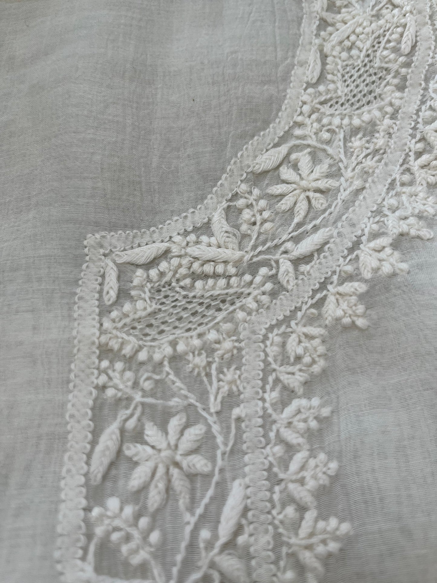 Chanderi chikankari kurta