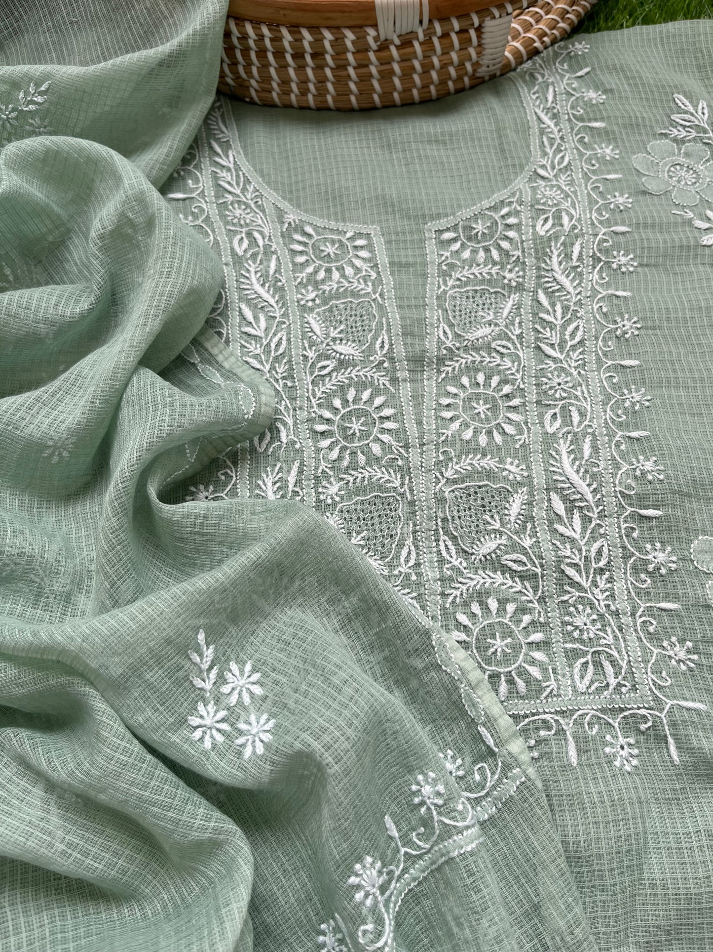 Kota Chikankari Kurta Dupatta