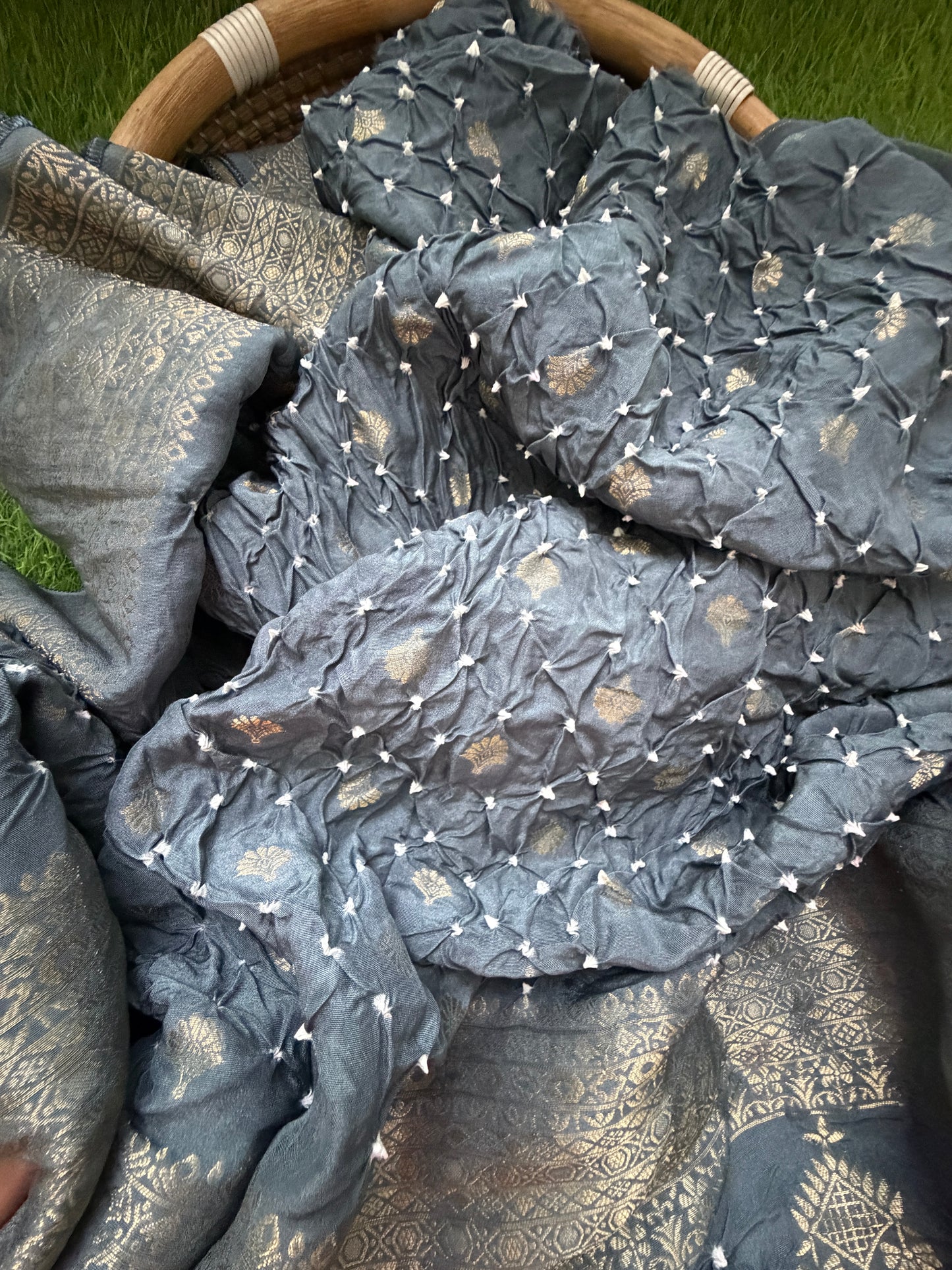 Modal Bandhani kurta bottom dupatta