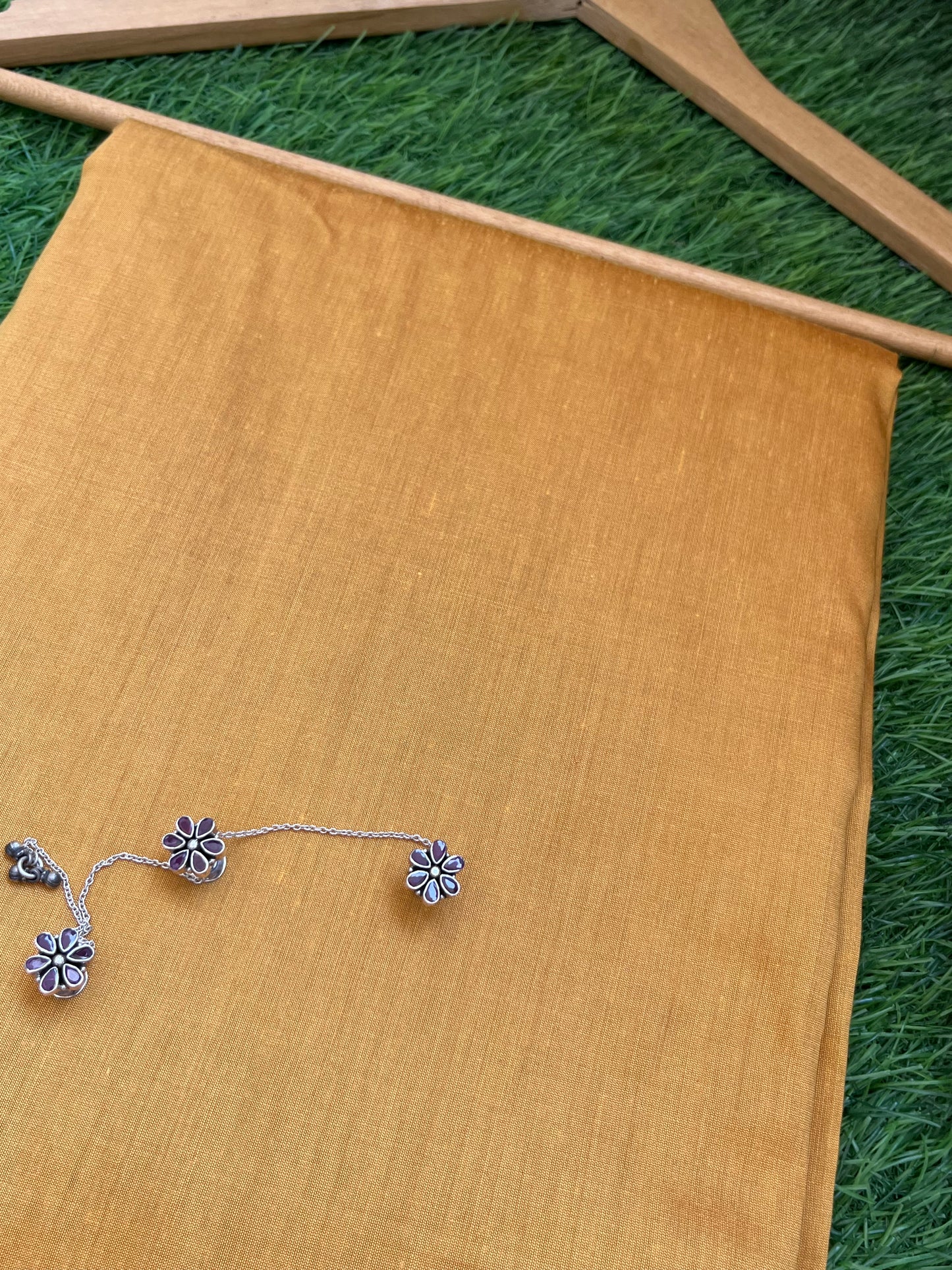 Cotton Silk plain fabric